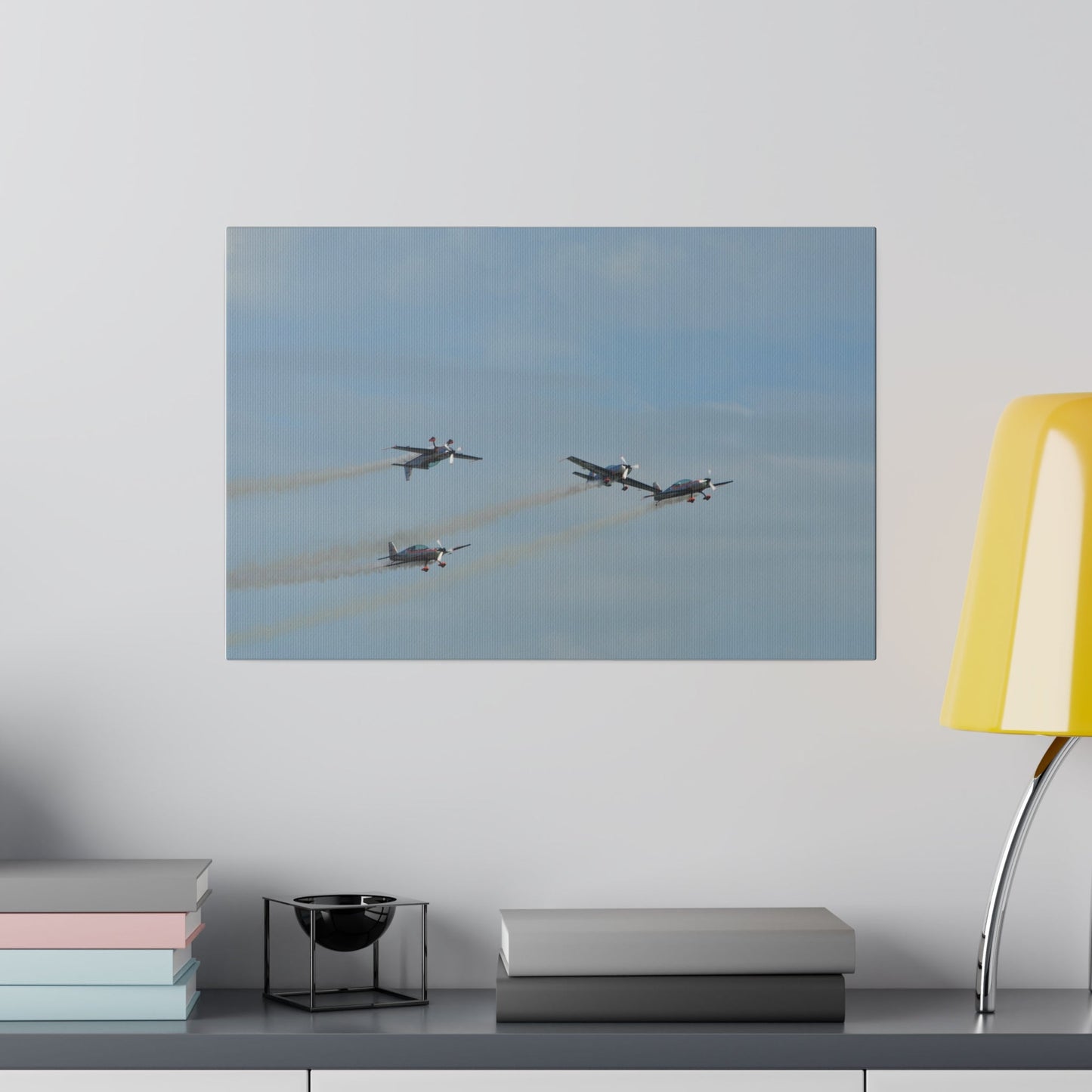 The Blades Flying In Formation Different Angles Canvas - The Trio Synergize Group