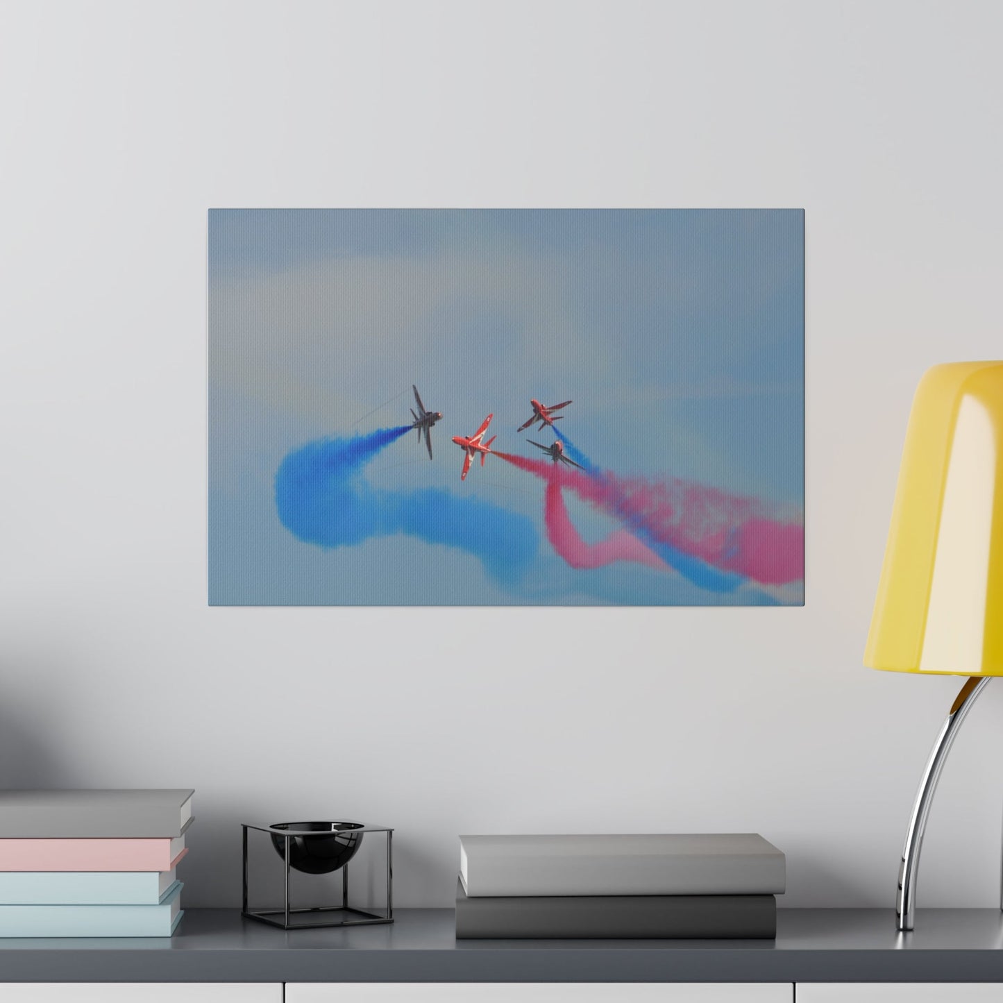 The Red Arrows - Breaking Formation Close Together Canvas - The Trio Synergize Group