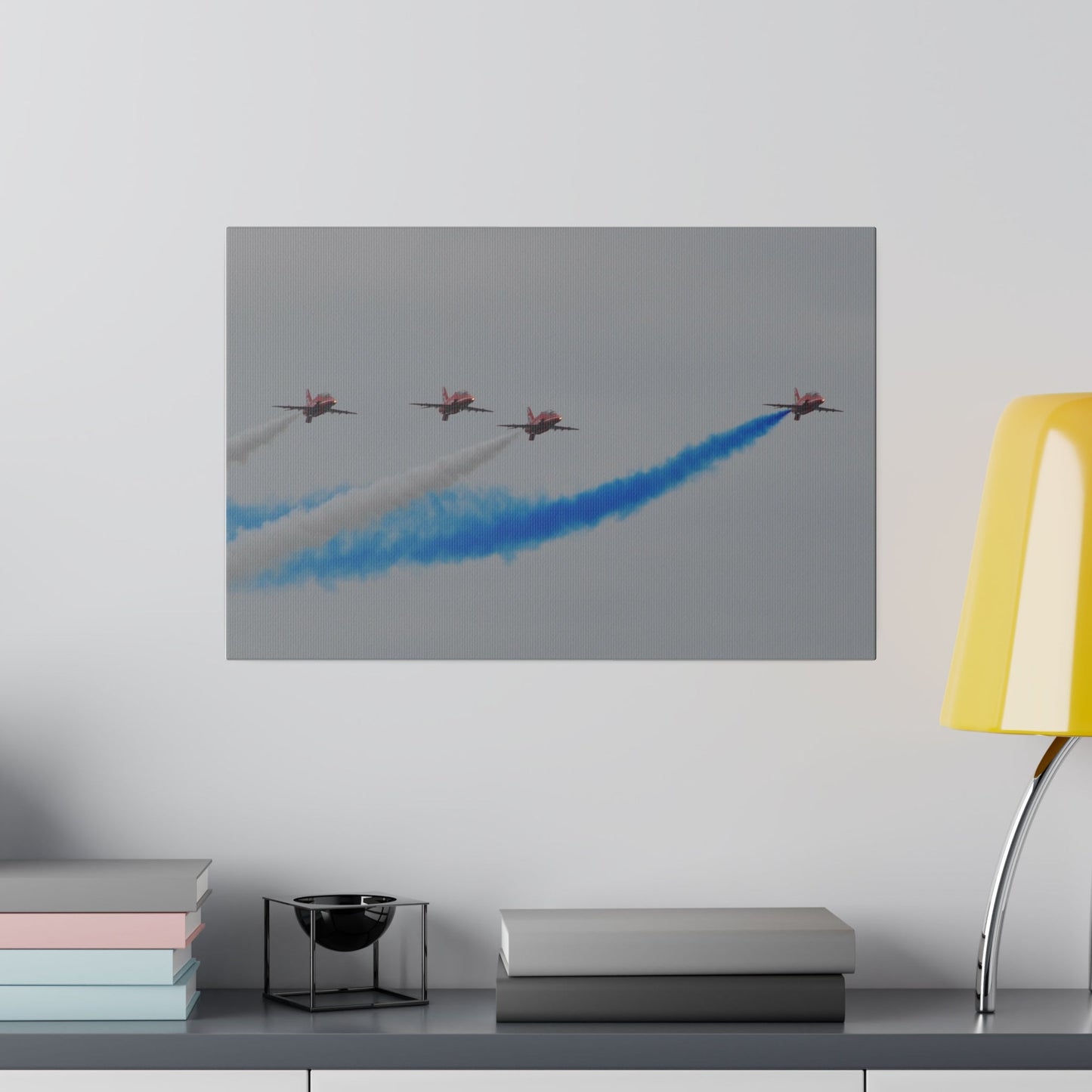 Red Arrow Formation Canvas - 4 Straight, Fun Smoke! - The Trio Synergize Group