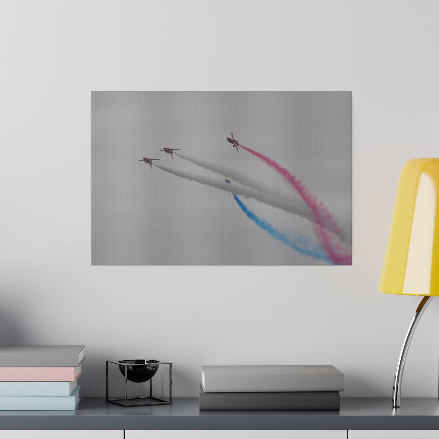 The Red Arrows Close Up Canvas - Upside Down & Looping Fun! - The Trio Synergize Group