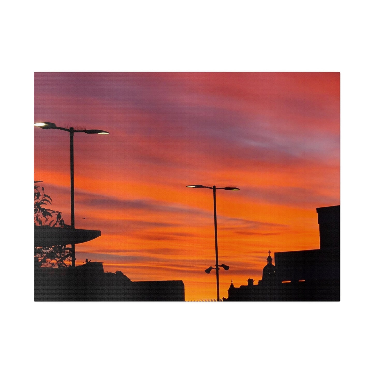 Gradient of Coloured Clouds Due to Sunrise, Matte Canvas, Stretched, 0.75" - The Trio Synergize Group