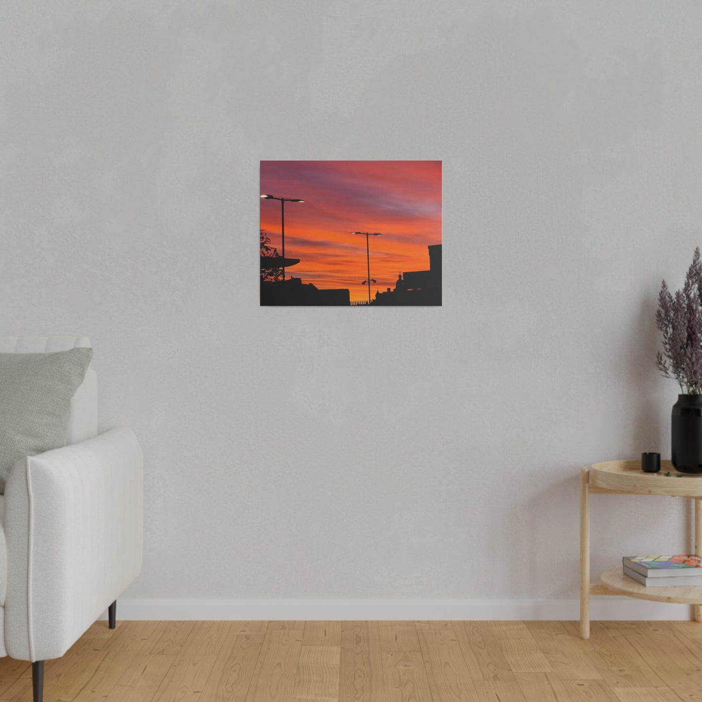 Gradient of Coloured Clouds Due to Sunrise, Matte Canvas, Stretched, 0.75" - The Trio Synergize Group