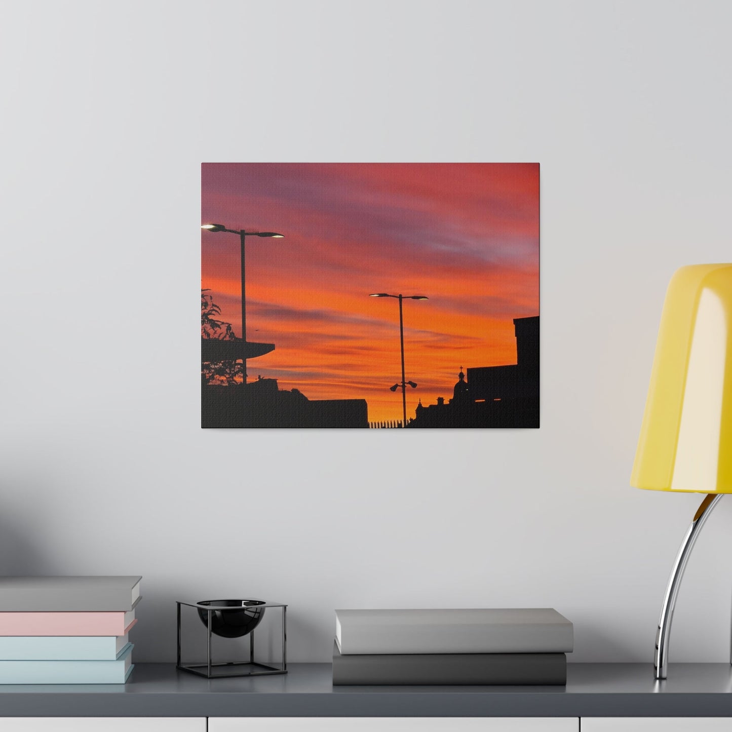 Gradient of Coloured Clouds Due to Sunrise, Matte Canvas, Stretched, 0.75" - The Trio Synergize Group