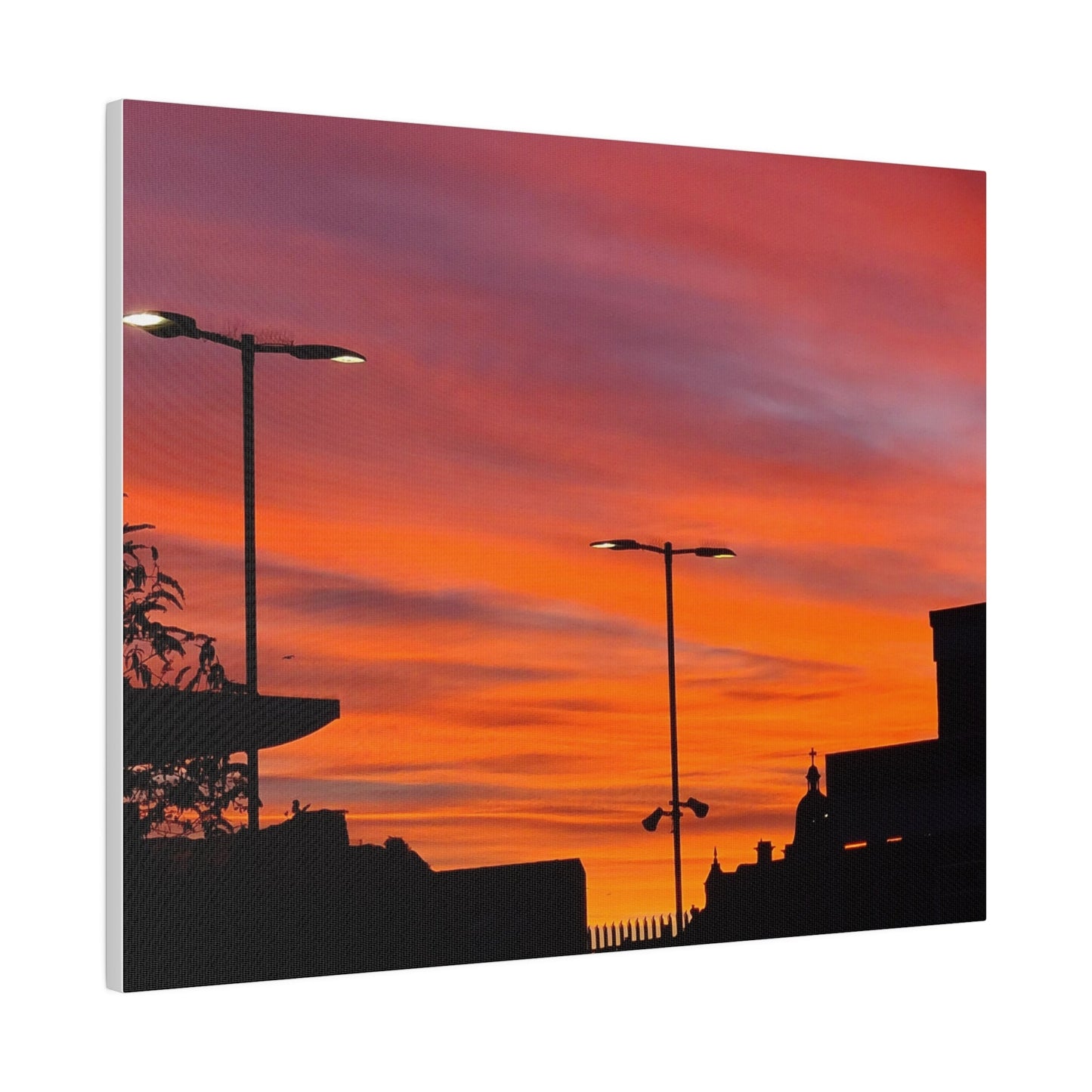Gradient of Coloured Clouds Due to Sunrise, Matte Canvas, Stretched, 0.75" - The Trio Synergize Group
