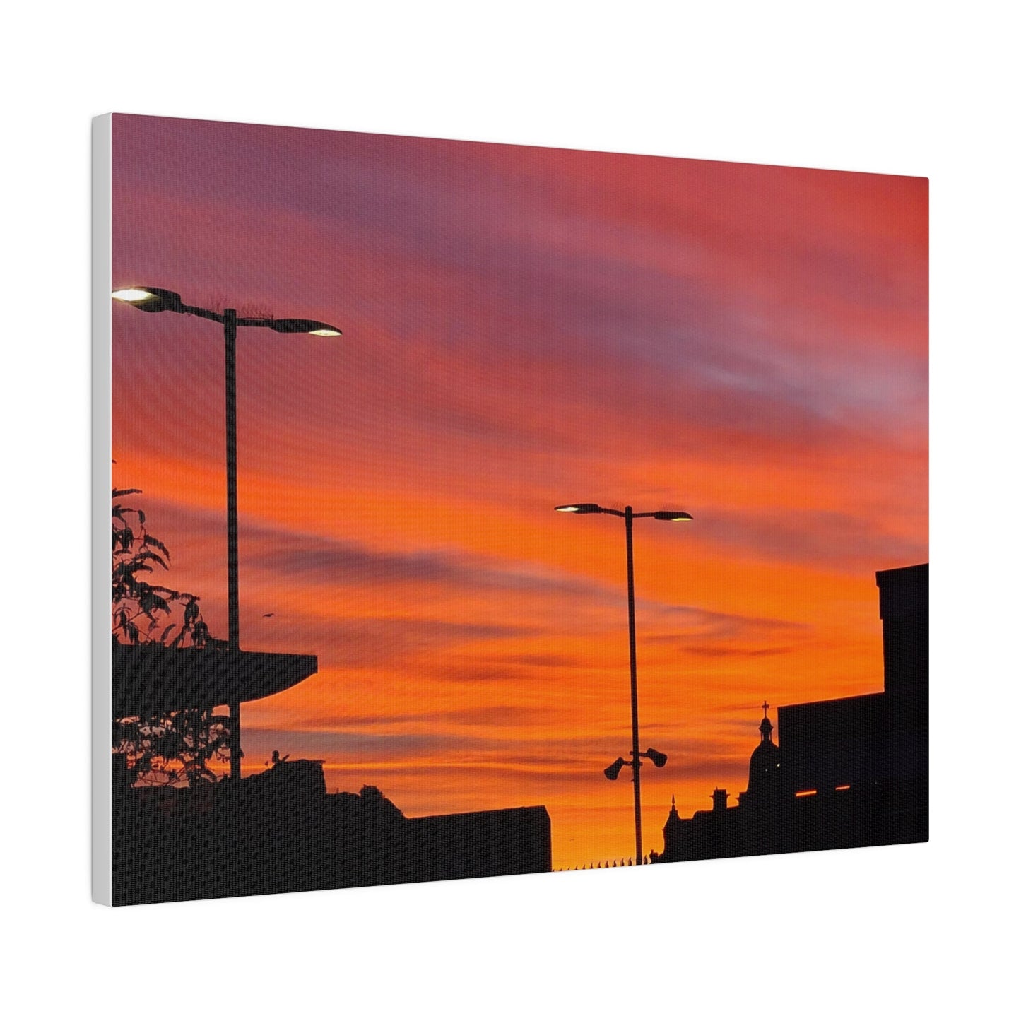 Gradient of Coloured Clouds Due to Sunrise, Matte Canvas, Stretched, 0.75" - The Trio Synergize Group