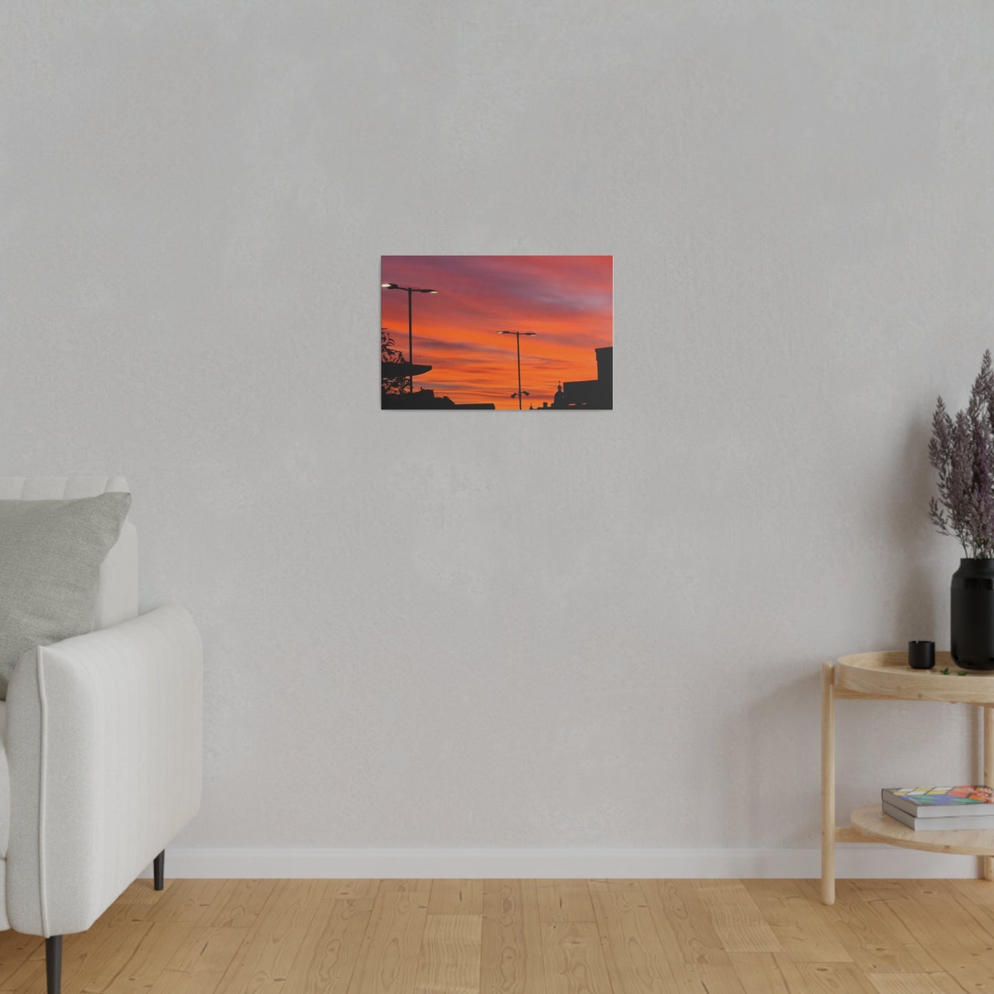 Gradient of Coloured Clouds Due to Sunrise, Matte Canvas, Stretched, 0.75" - The Trio Synergize Group