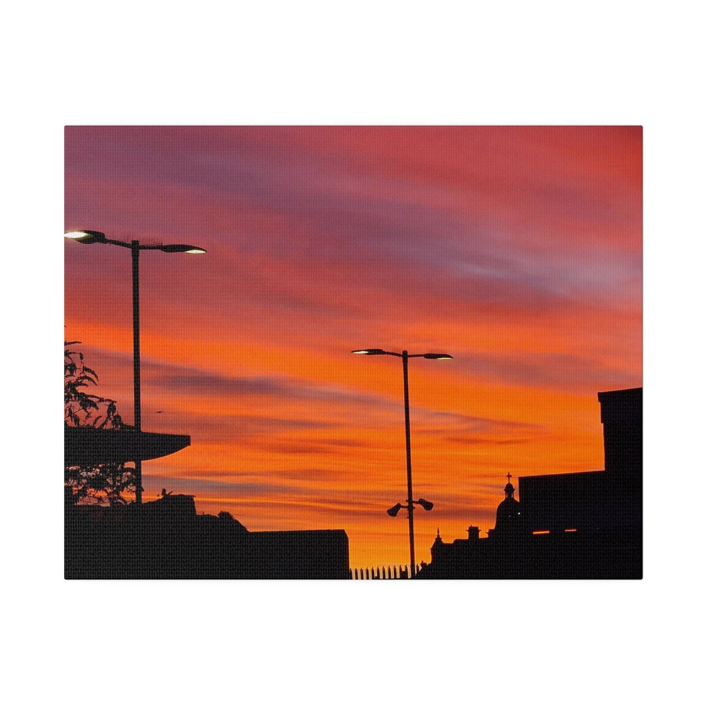 Gradient of Coloured Clouds Due to Sunrise, Matte Canvas, Stretched, 0.75" - The Trio Synergize Group