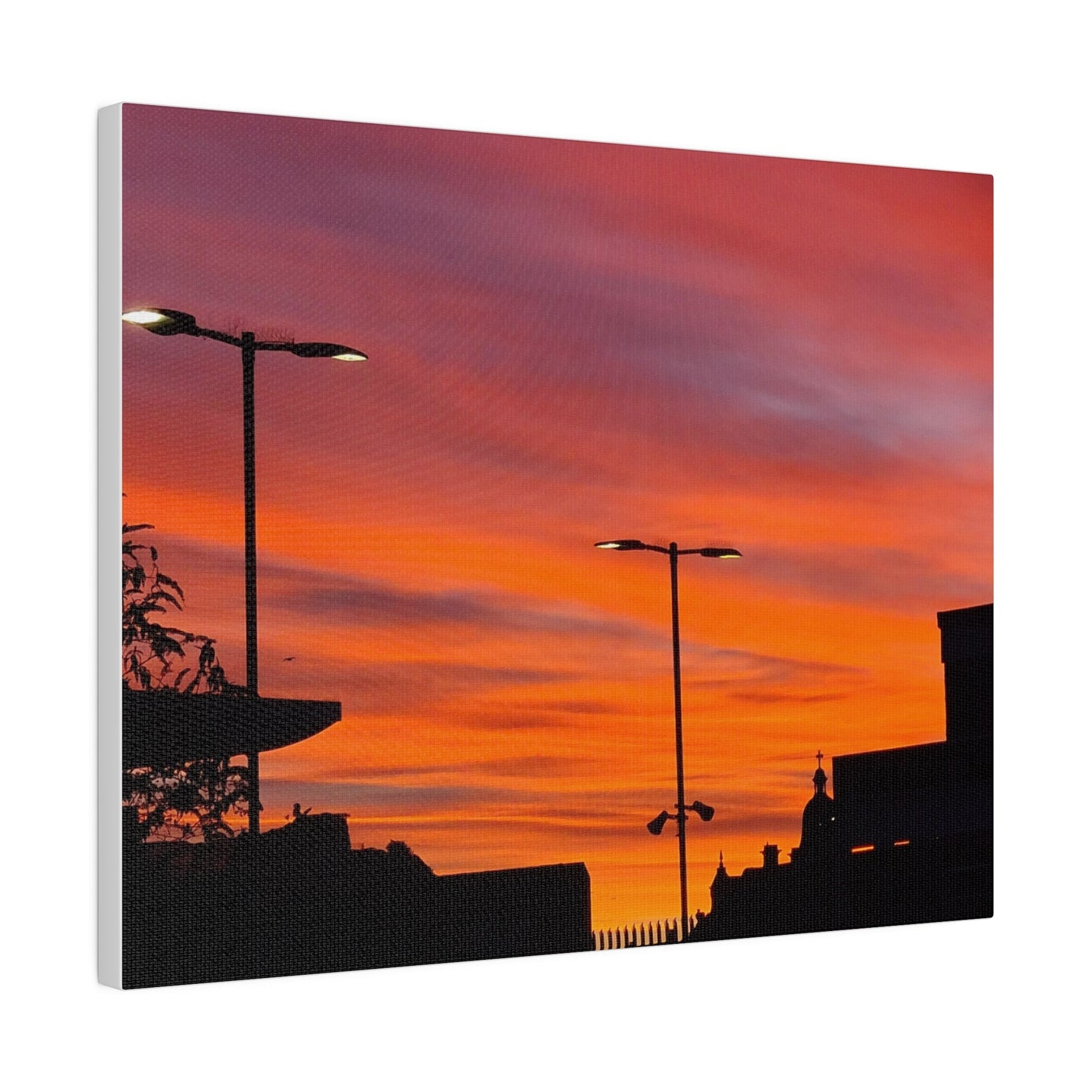Gradient of Coloured Clouds Due to Sunrise, Matte Canvas, Stretched, 0.75" - The Trio Synergize Group