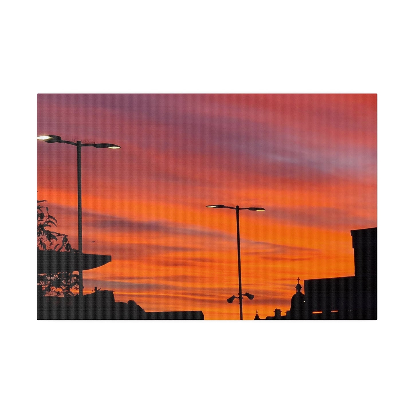 Gradient of Coloured Clouds Due to Sunrise, Matte Canvas, Stretched, 0.75" - The Trio Synergize Group