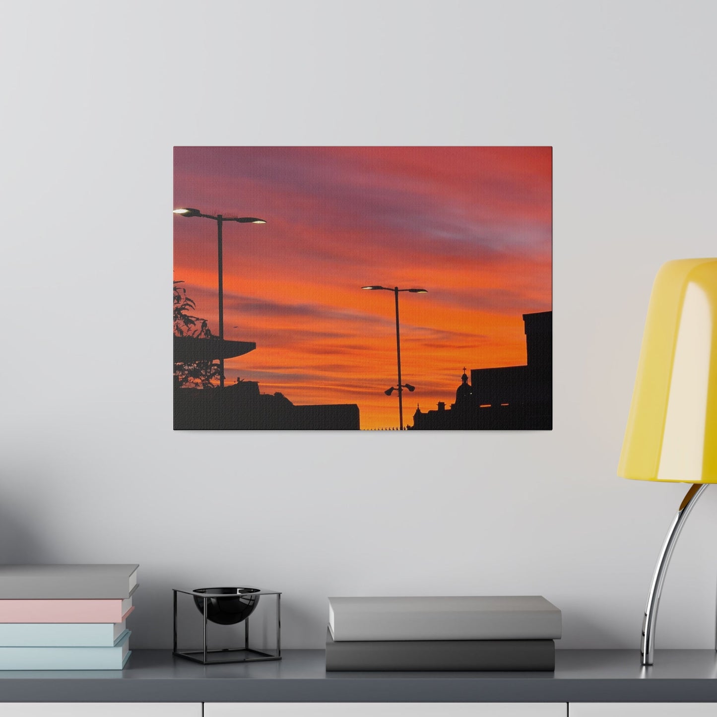 Gradient of Coloured Clouds Due to Sunrise, Matte Canvas, Stretched, 0.75" - The Trio Synergize Group