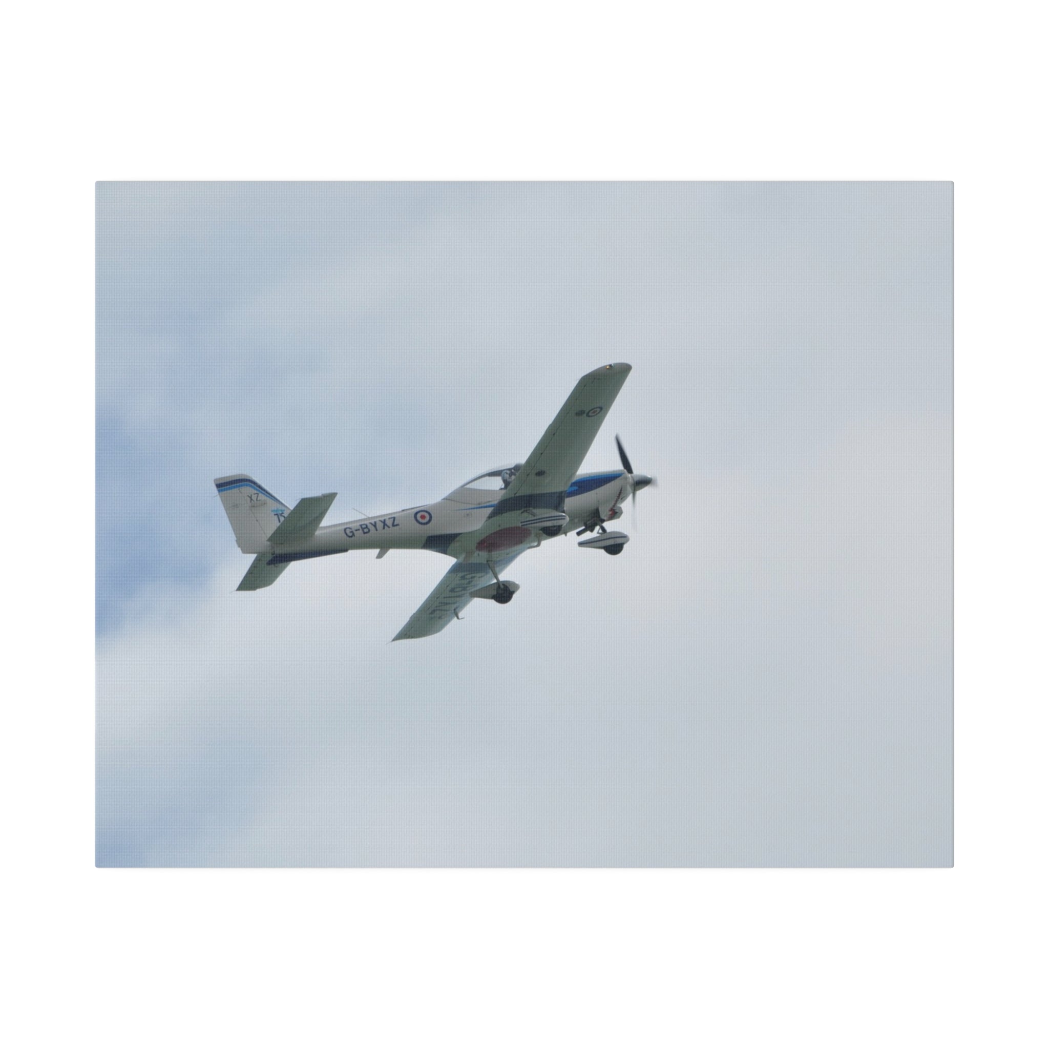 Grob G115E A View Of The Undercarriage Canvas - The Trio Synergize Group