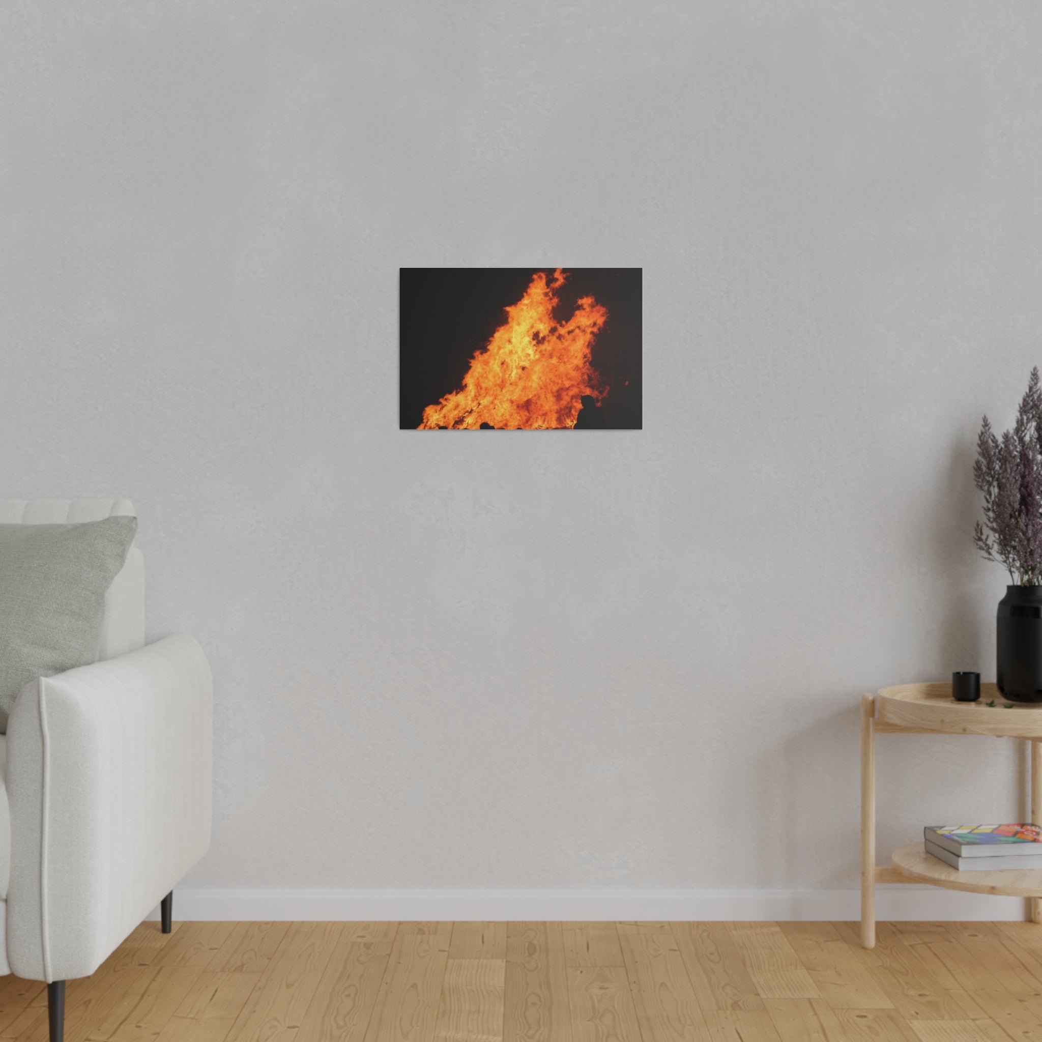 Hastings Bonfire, Flames Dancing Canvas - The Trio Synergize Group