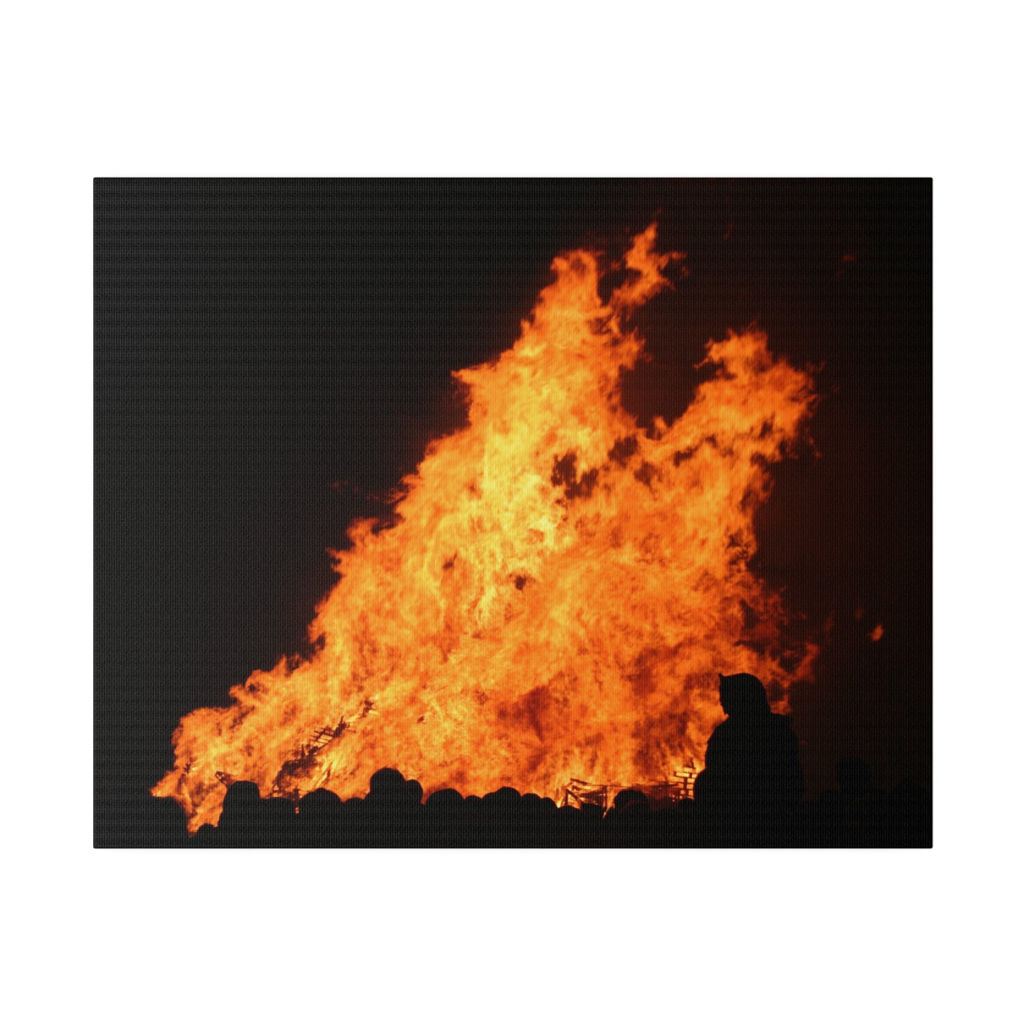 Hastings Bonfire, Flames Dancing Canvas - The Trio Synergize Group