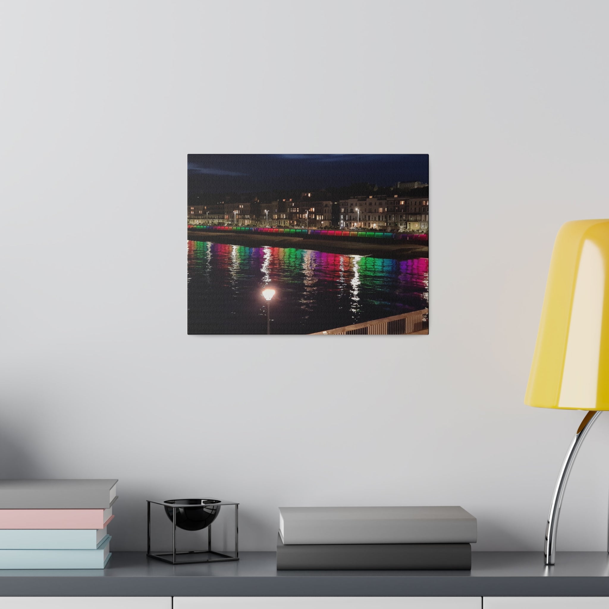 Hastings Pier At Night, View Of Bottle Alley Lights Canvas - The Trio Synergize Group