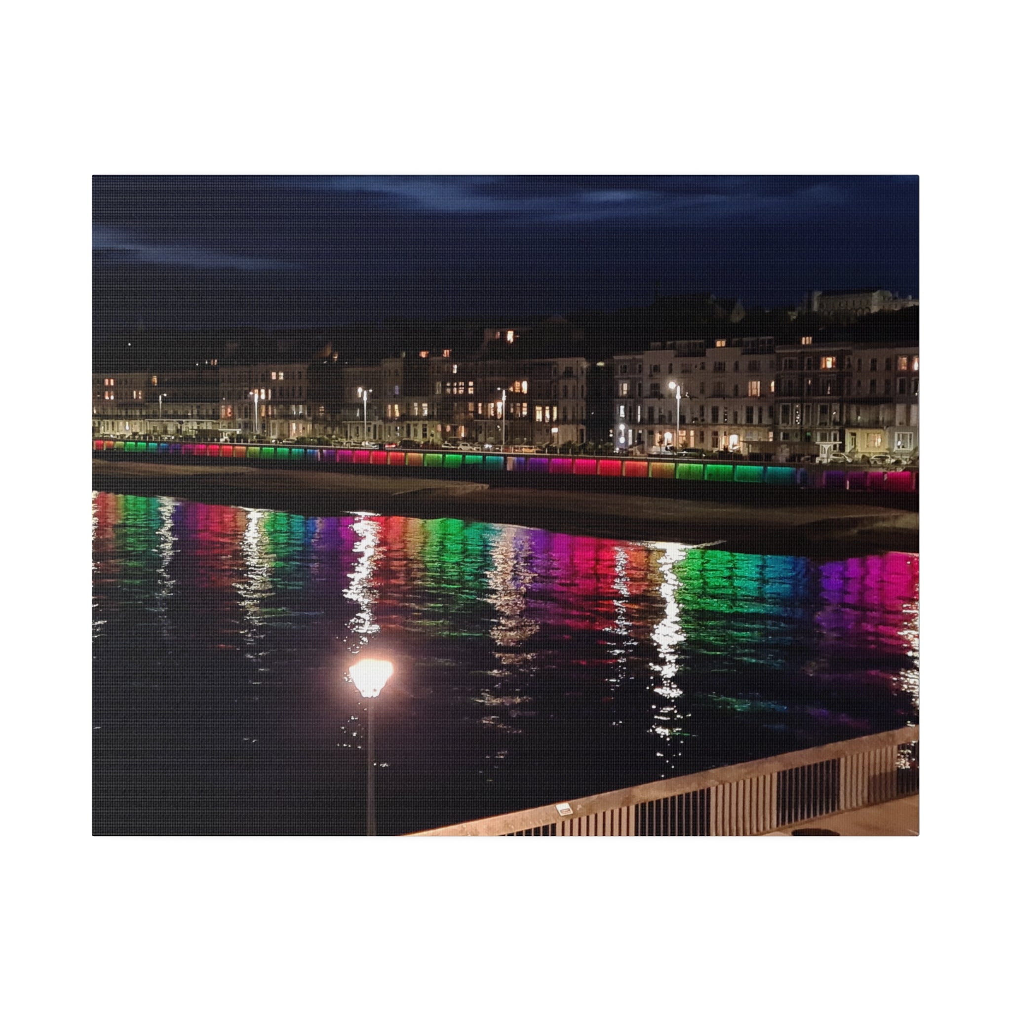 Hastings Pier At Night, View Of Bottle Alley Lights Canvas - The Trio Synergize Group