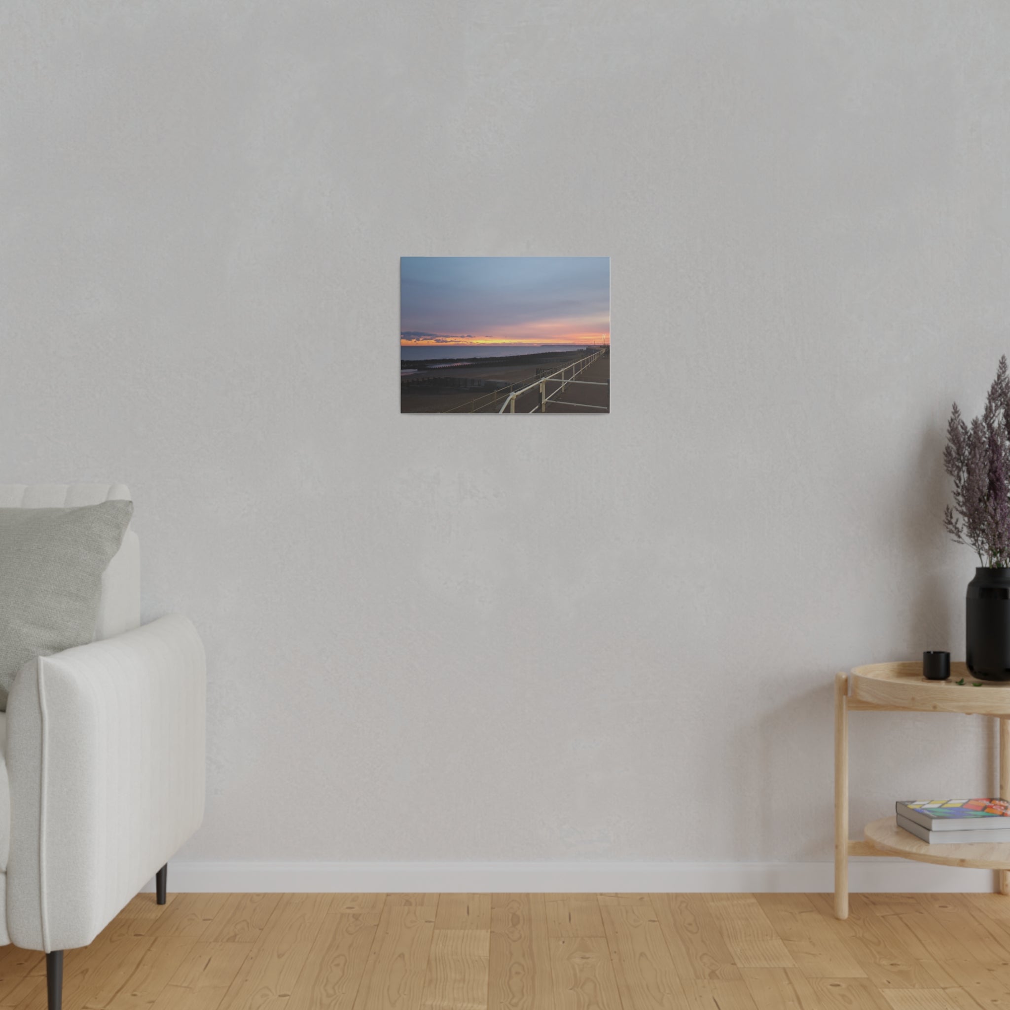 Hastings Sea Front Sunset Canvas - The Trio Synergize Group