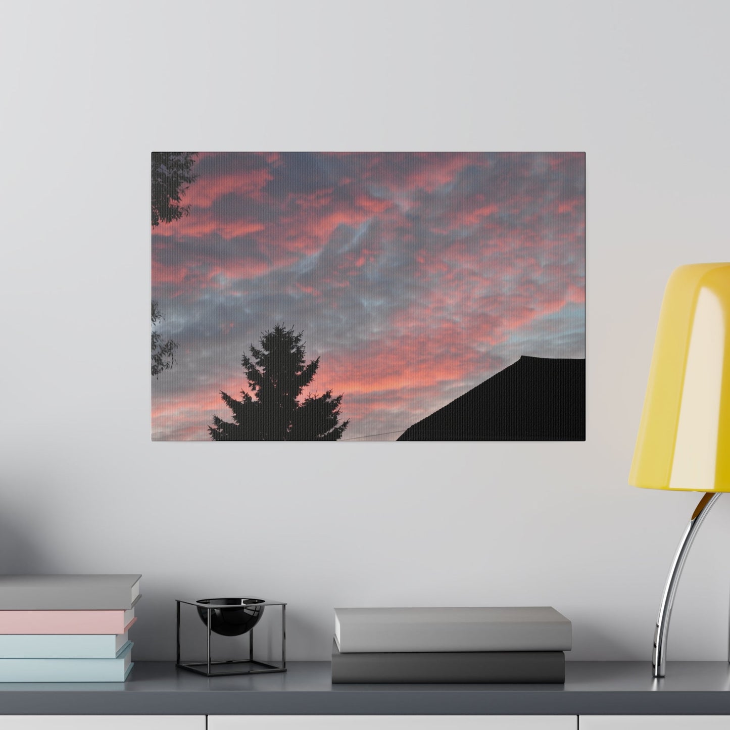 Hastings Sunset With Pink Clouds Canvas - The Trio Synergize Group