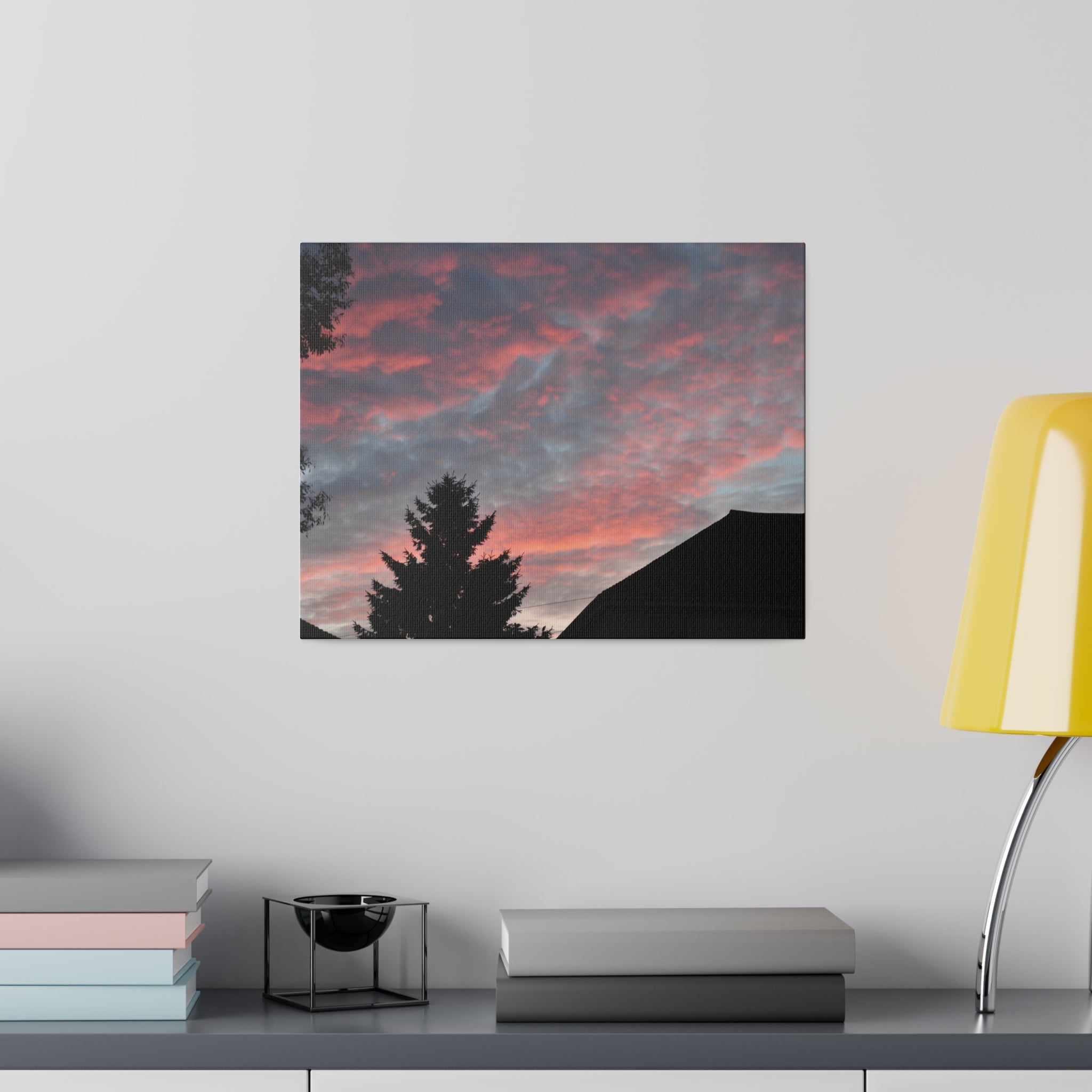 Hastings Sunset With Pink Clouds Canvas - The Trio Synergize Group