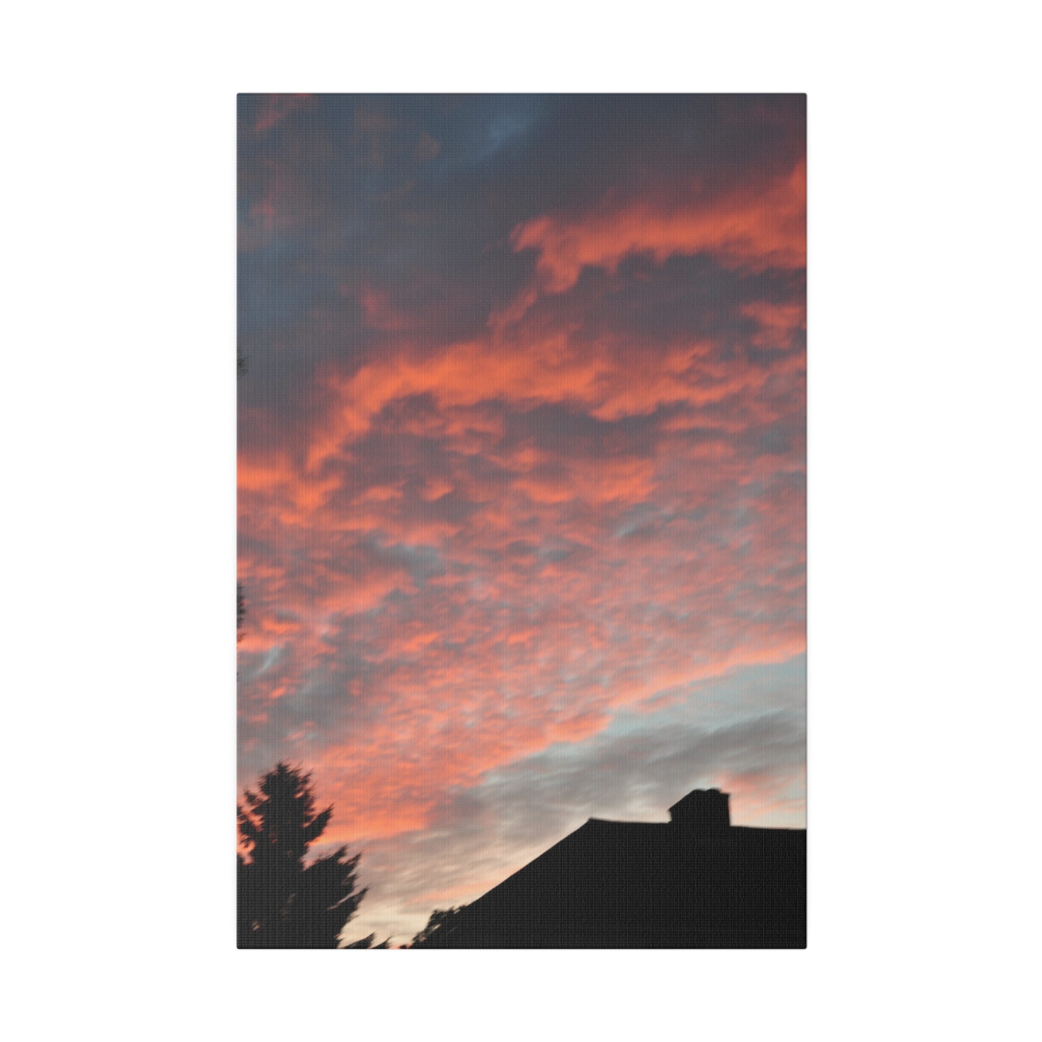 Hastings Sunset With Pinky & Orange Clouds Canvas - The Trio Synergize Group