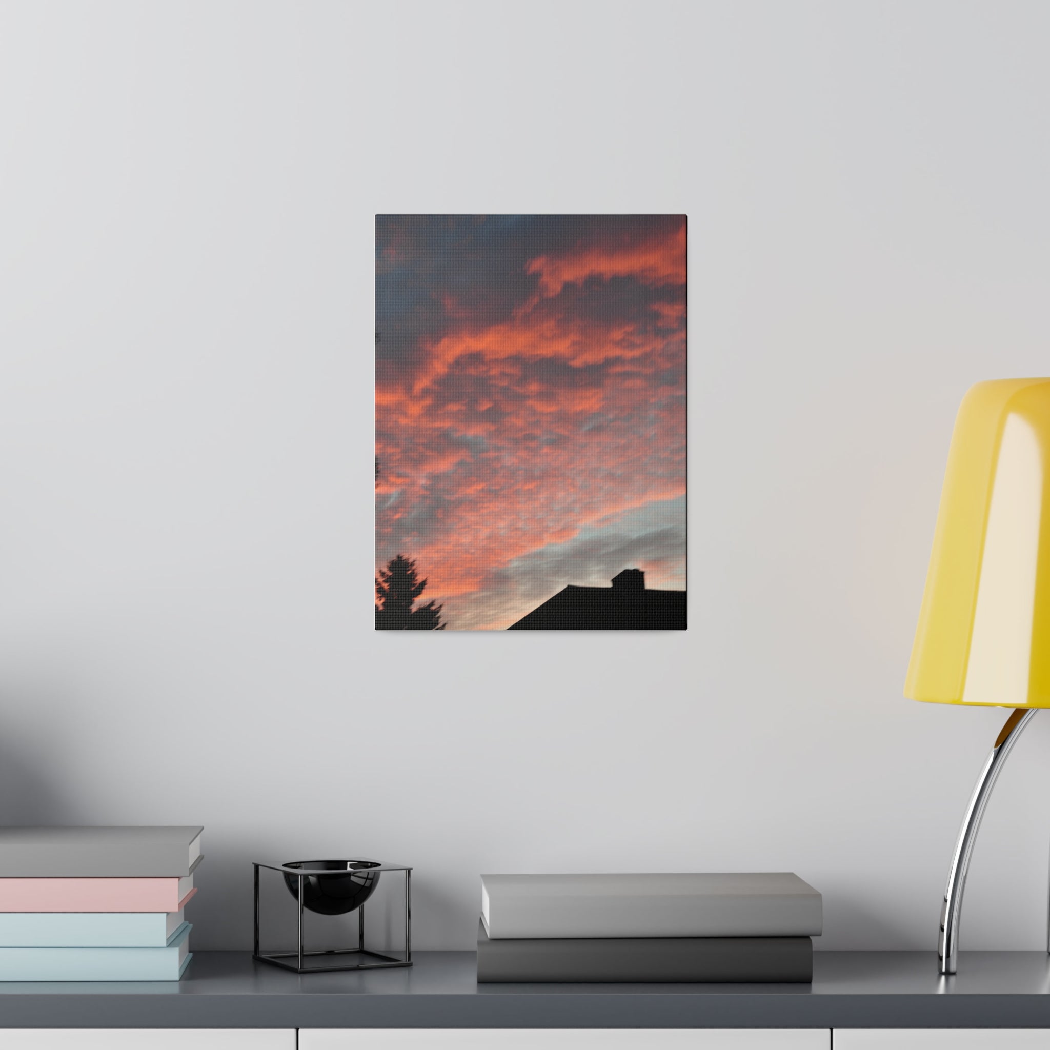 Hastings Sunset With Pinky & Orange Clouds Canvas - The Trio Synergize Group