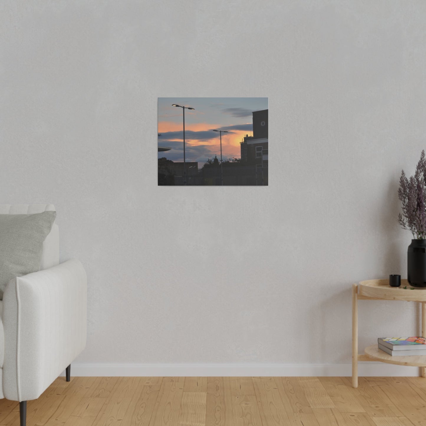 Hastings Train Station With Sunset And Nice Cloud Formation, Matte Canvas, Stretched, 0.75" - The Trio Synergize Group