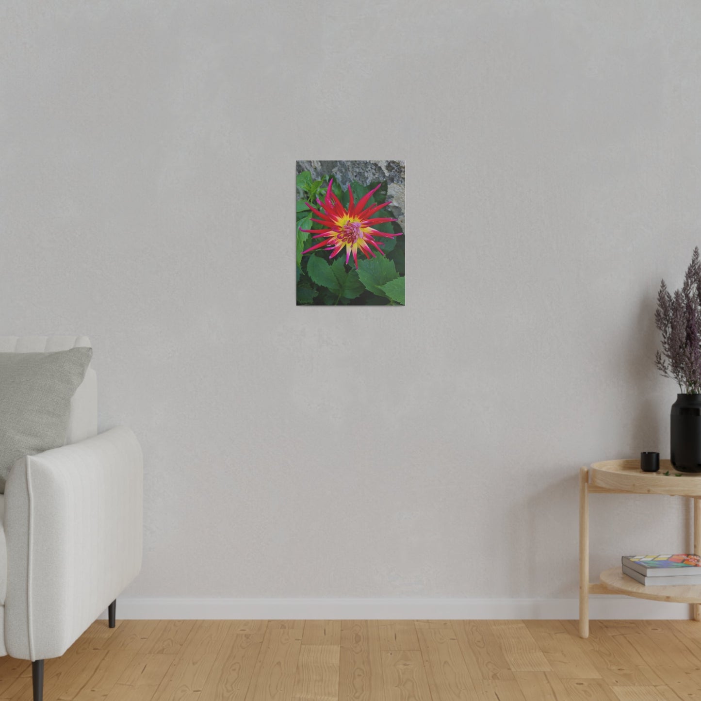 Hollyhill Spiderwoman Dahlia, Matte Canvas, Stretched, 0.75" - The Trio Synergize Group