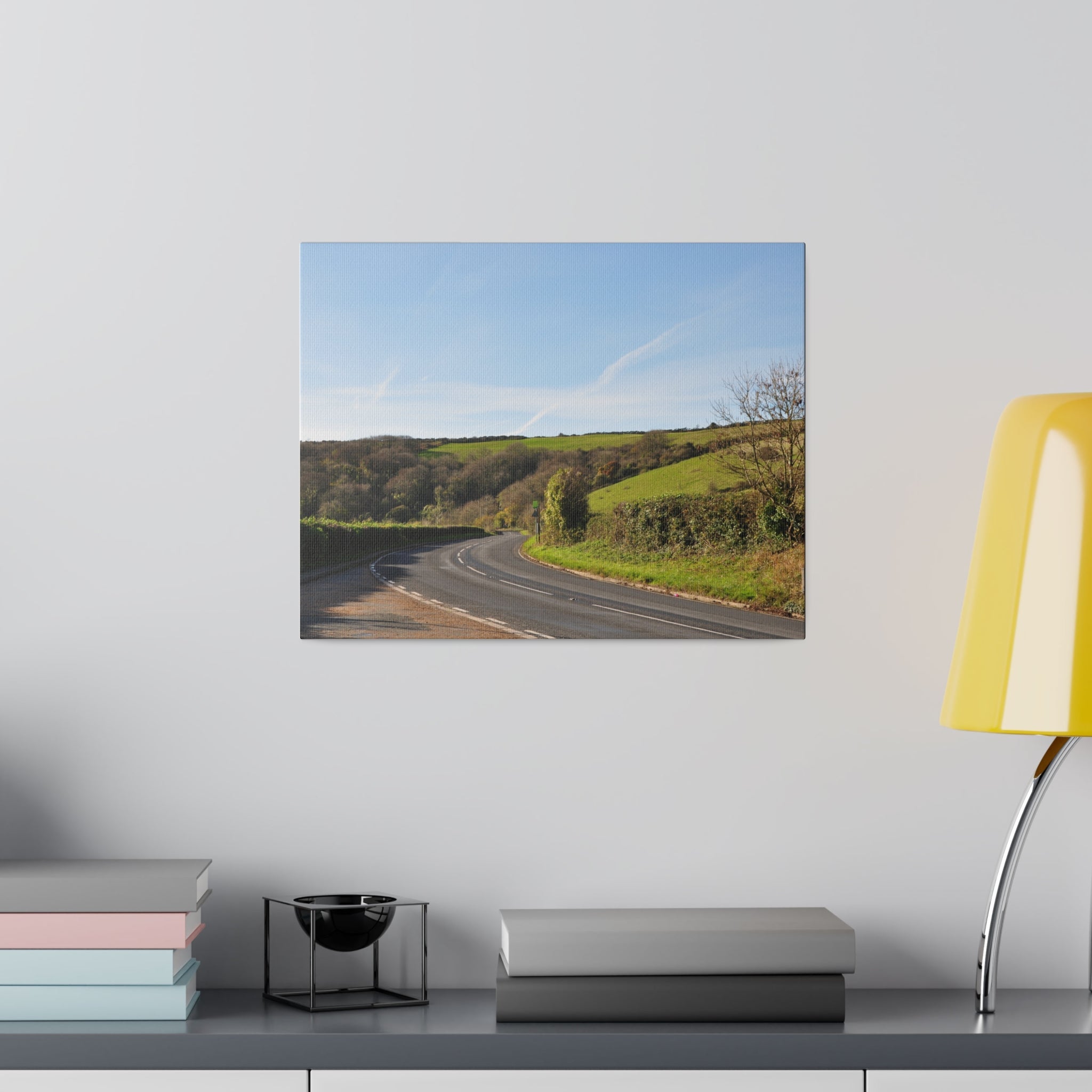 Isle of white Countryside Road & Rolling Hills Canvas - The Trio Synergize Group