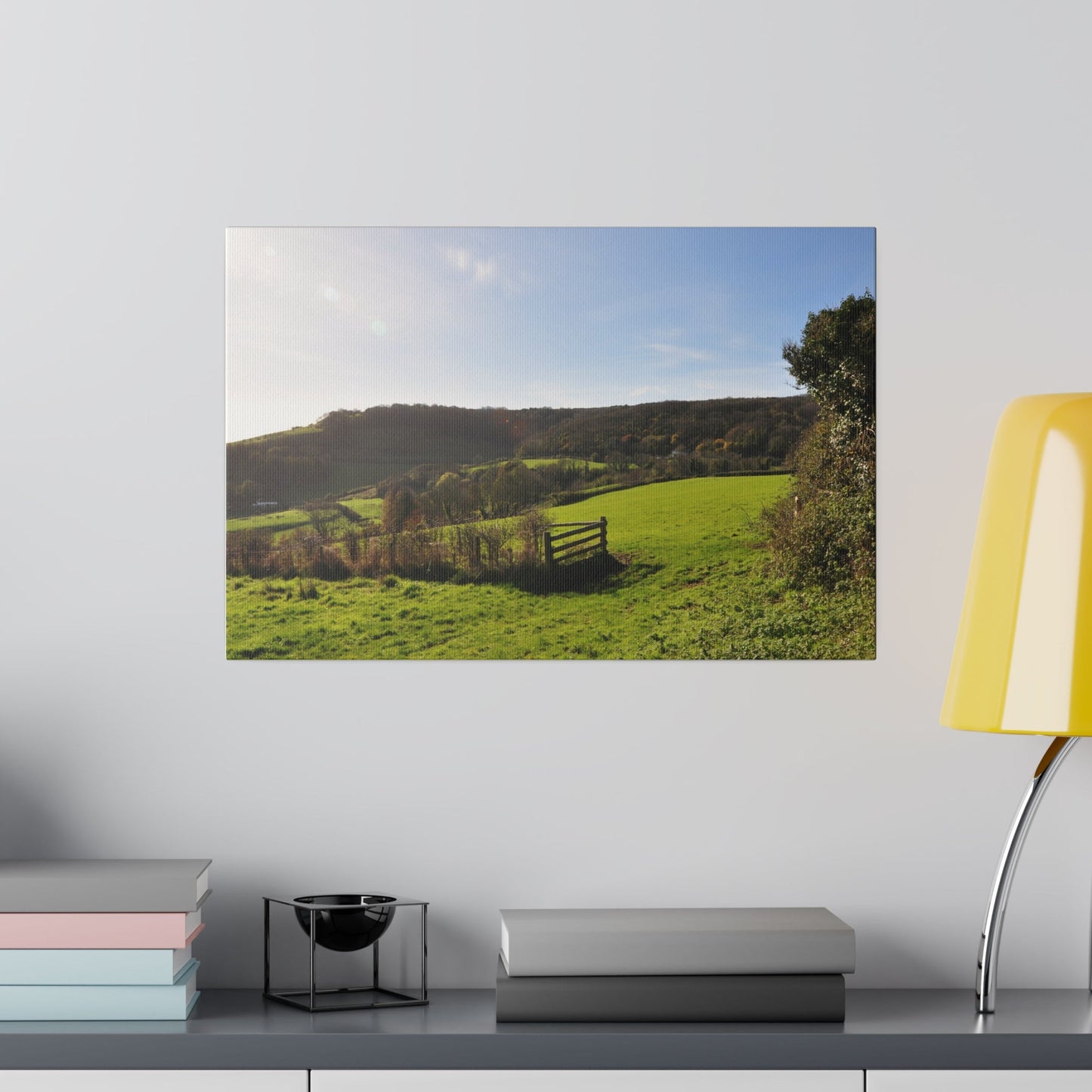 Isle of white Countryside, Grass And Trees Canvas - The Trio Synergize Group