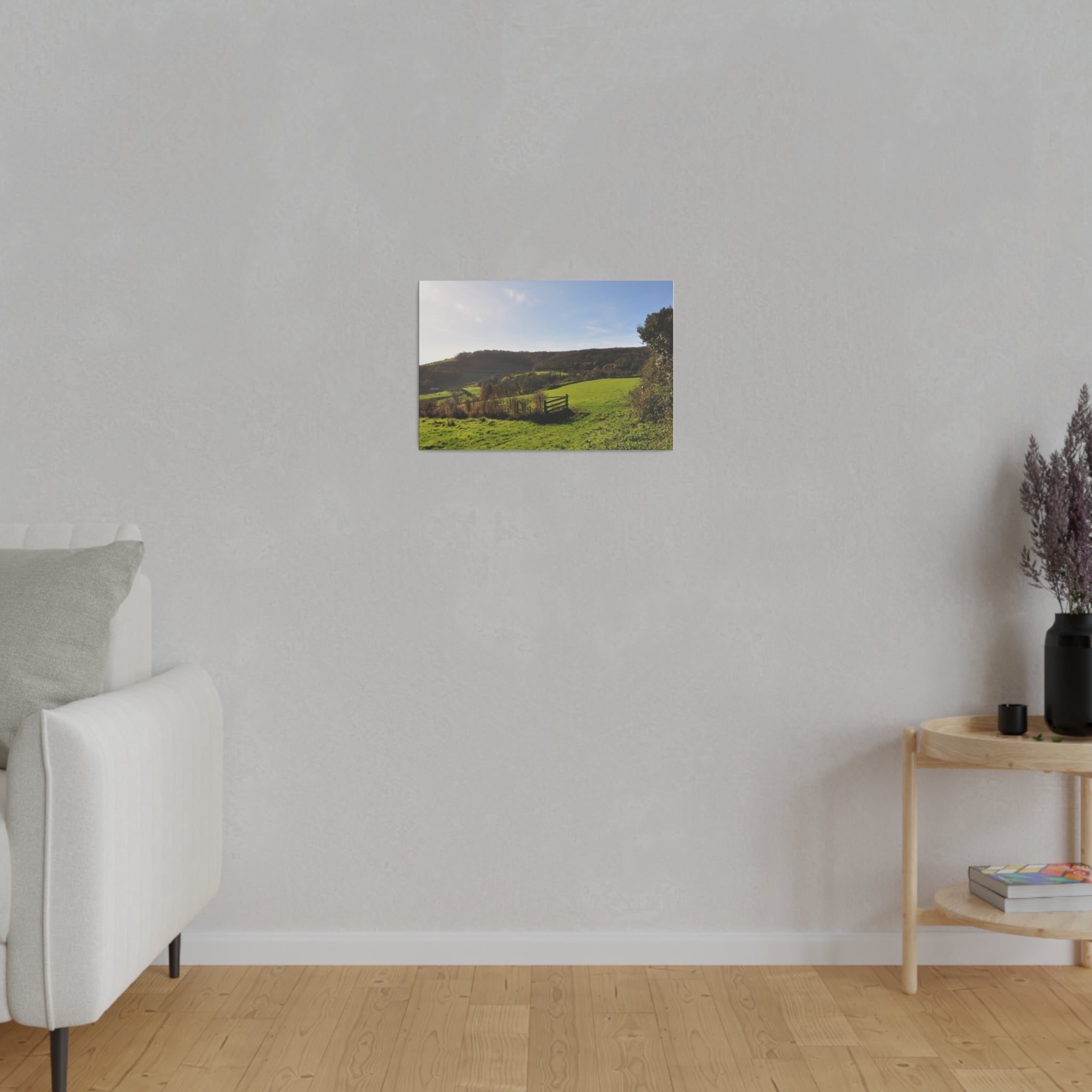 Isle of white Countryside, Grass And Trees Canvas - The Trio Synergize Group