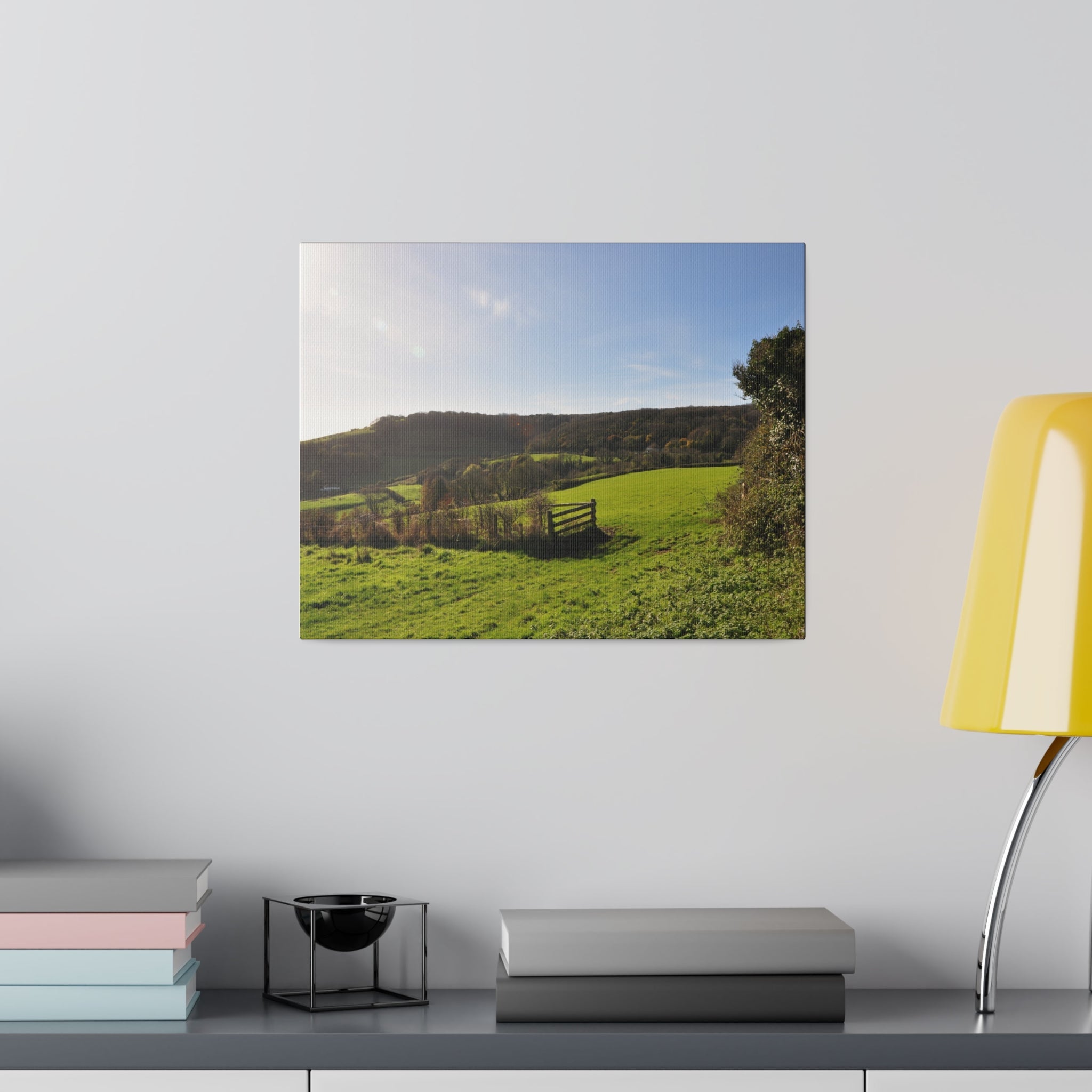 Isle of white Countryside, Grass And Trees Canvas - The Trio Synergize Group