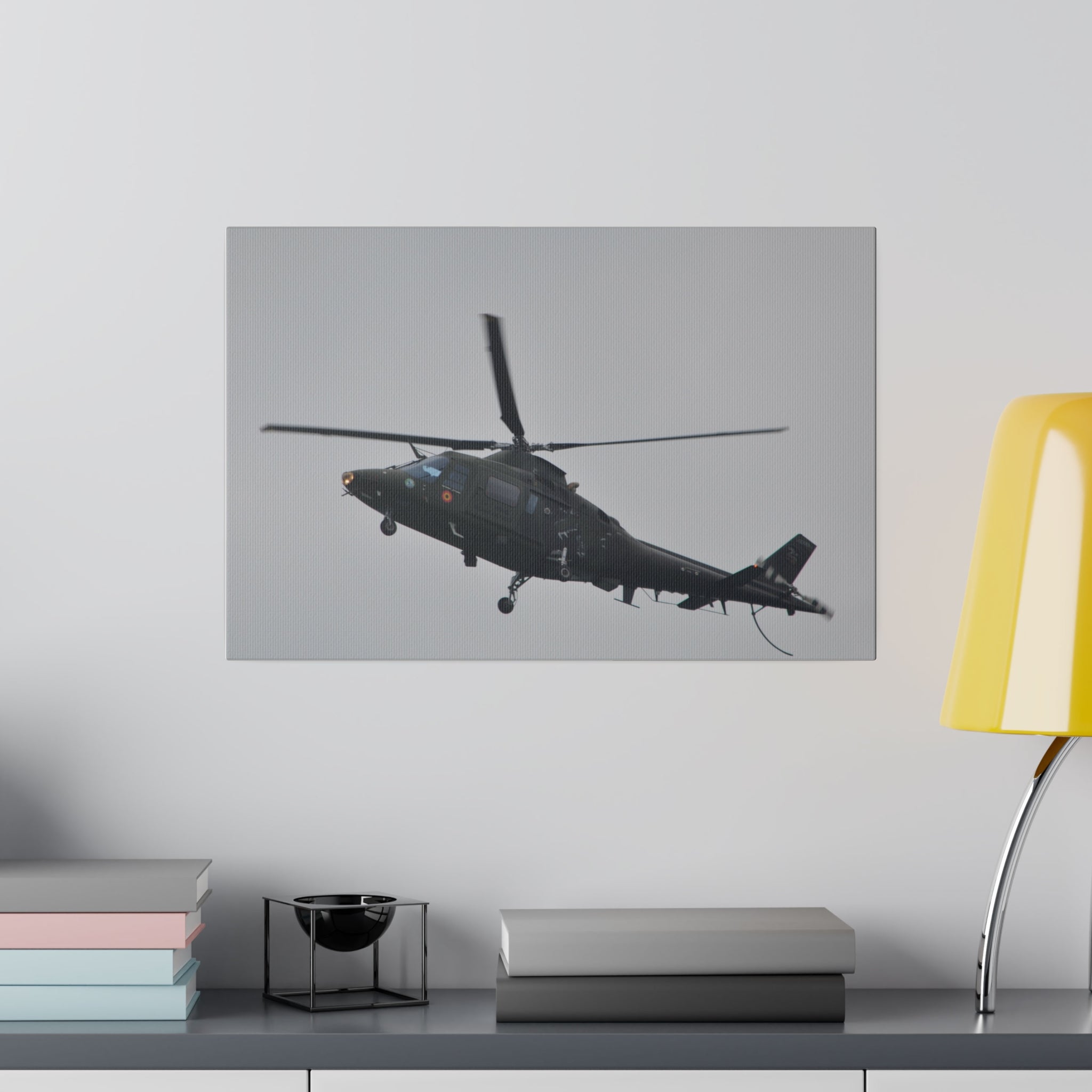Lynx Helicopter Side View Really Close Up Canvas - The Trio Synergize Group