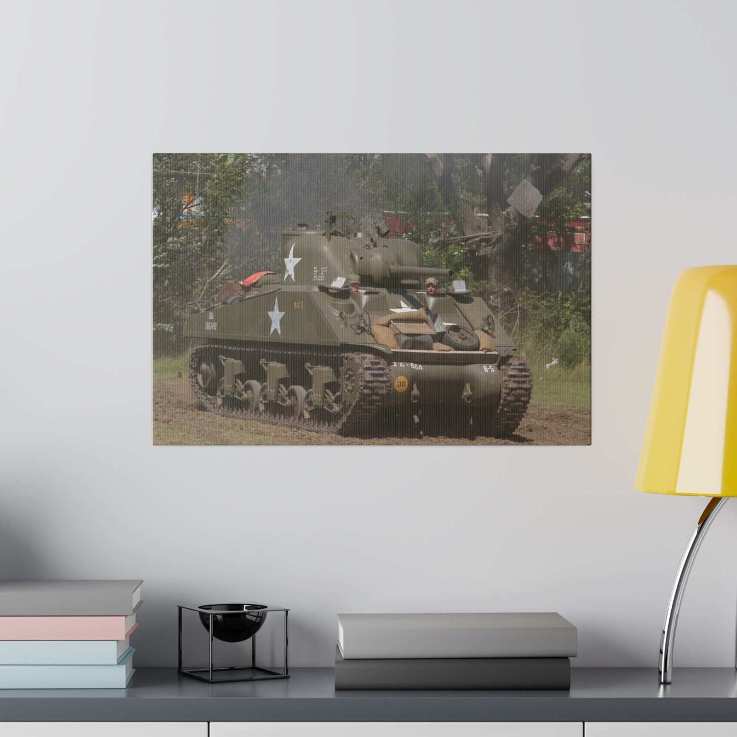 M4 Sherman Tank - Canvas Print - The Trio Synergize Group
