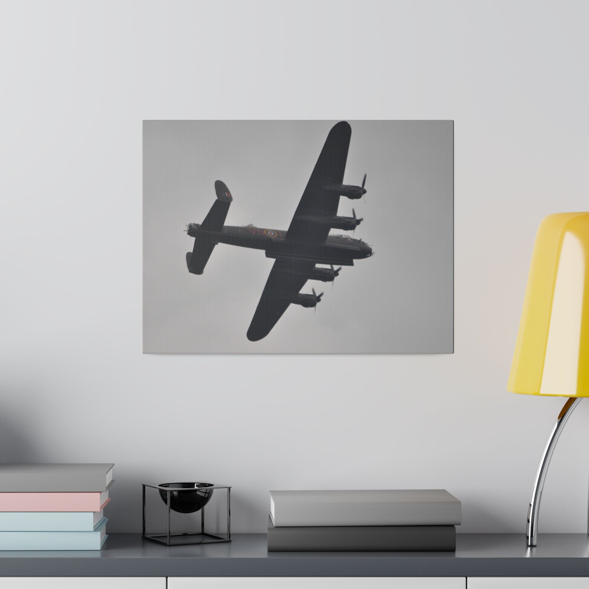 Memorial Flight Avro Lancaster - Bomb Bay Doors Canvas Print - The Trio Synergize Group