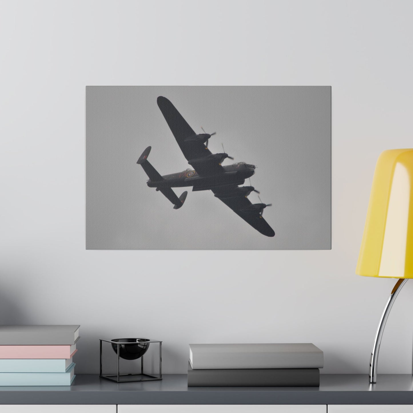 Memorial Flight Avro Lancaster, Bomb Bay Doors Open Canvas - The Trio Synergize Group