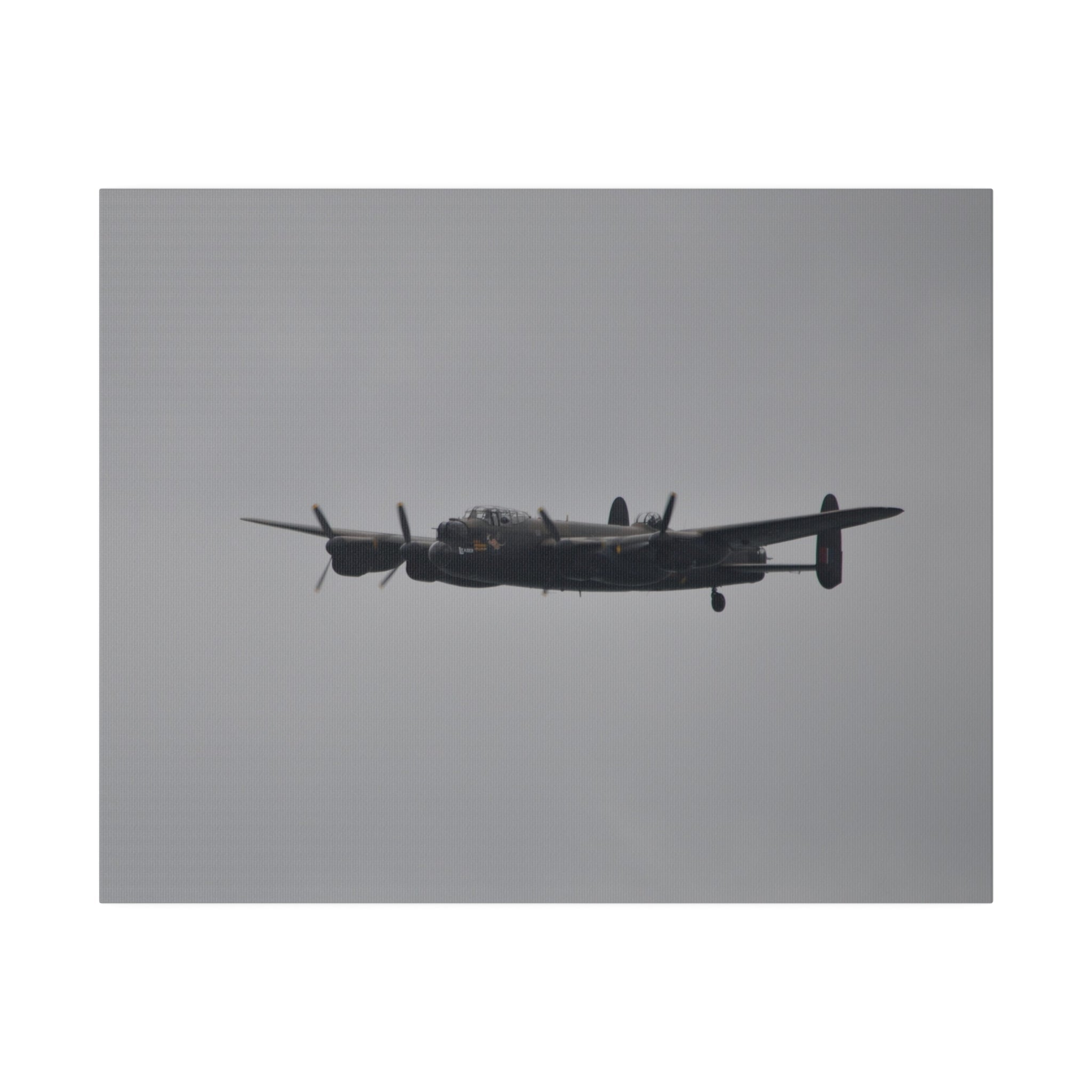 Memorial Flight Avro Lancaster - A Front View Canvas - The Trio Synergize Group