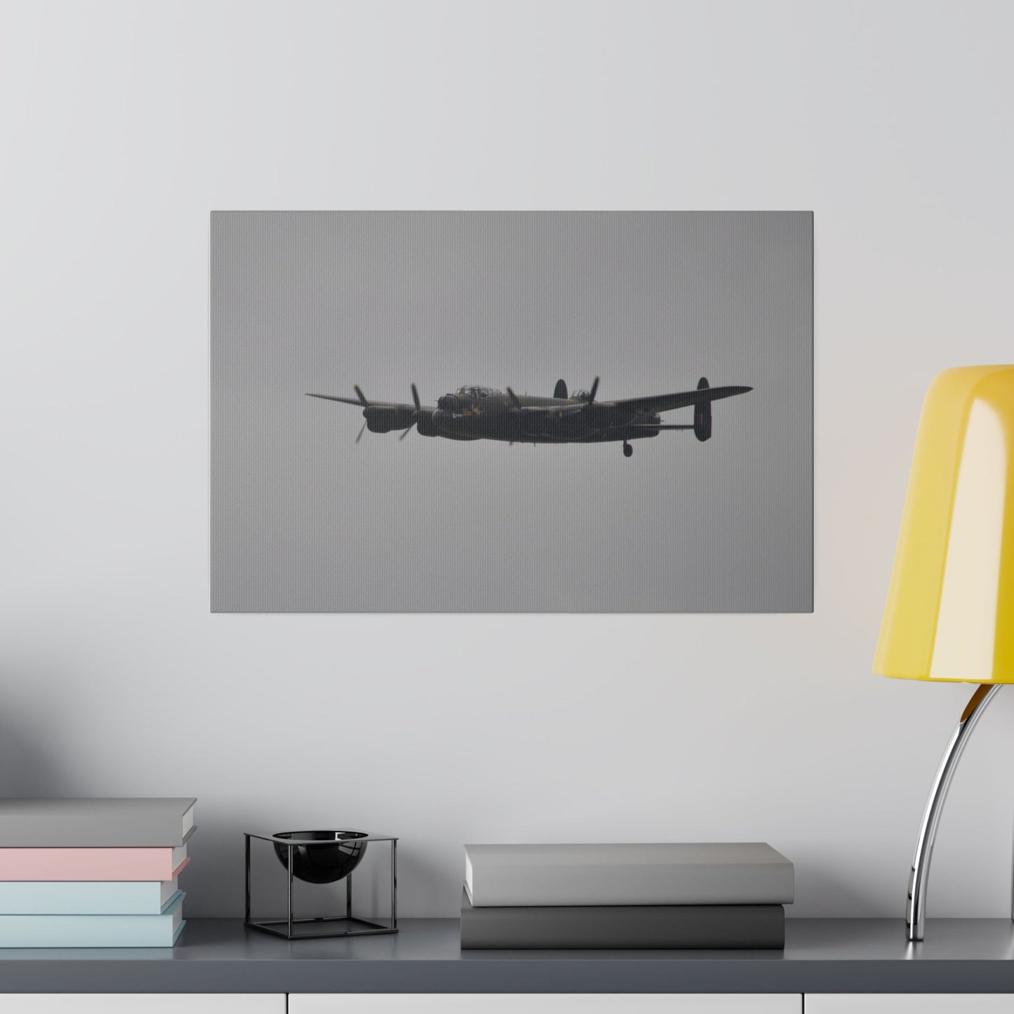 Memorial Flight Avro Lancaster - A Front View Canvas - The Trio Synergize Group