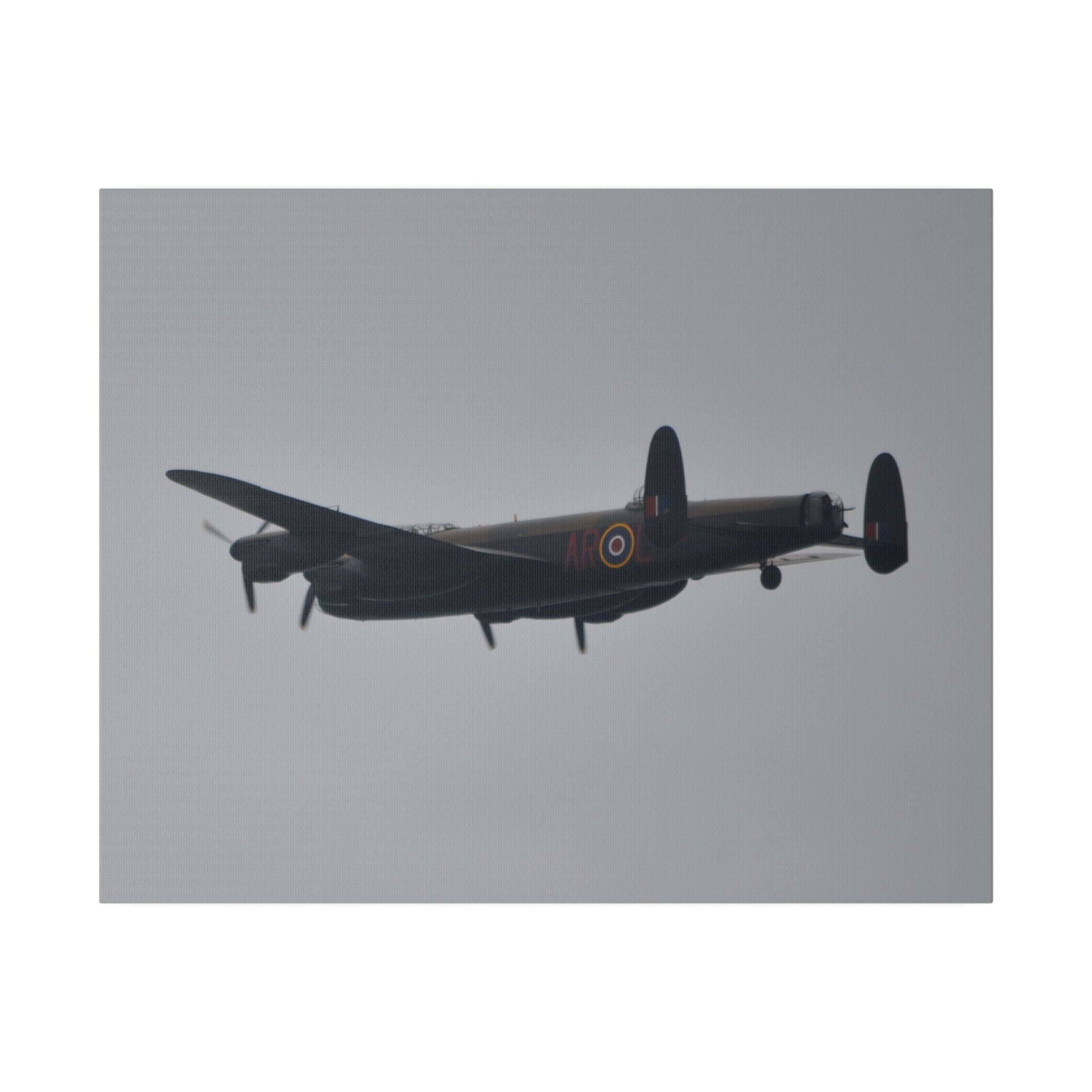 Memorial Flight Avro Lancaster Side Rear View Close Canvas - The Trio Synergize Group