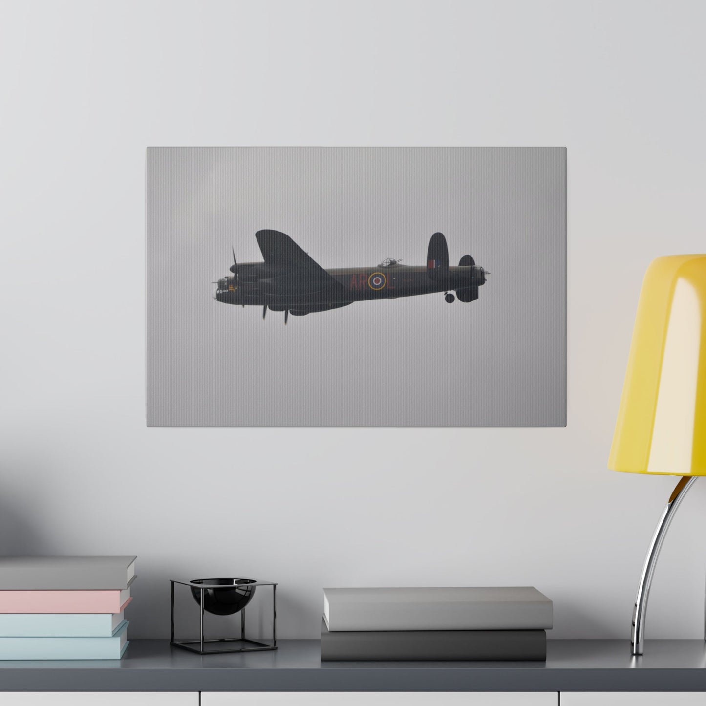 Memorial Flight Avro Lancaster Flying Side Rear View Canvas - The Trio Synergize Group