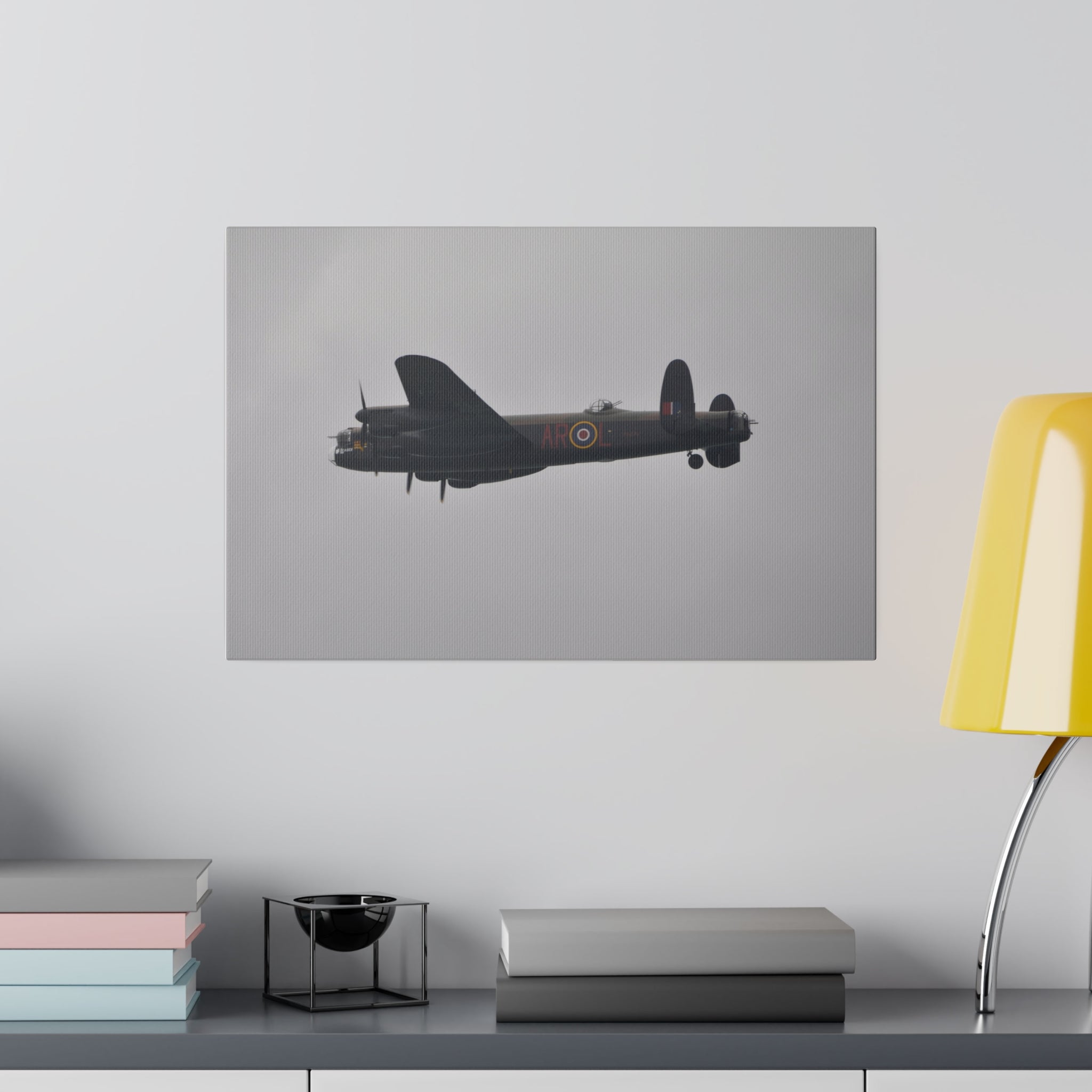 Memorial Flight Avro Lancaster Flying Side Rear View Canvas - The Trio Synergize Group