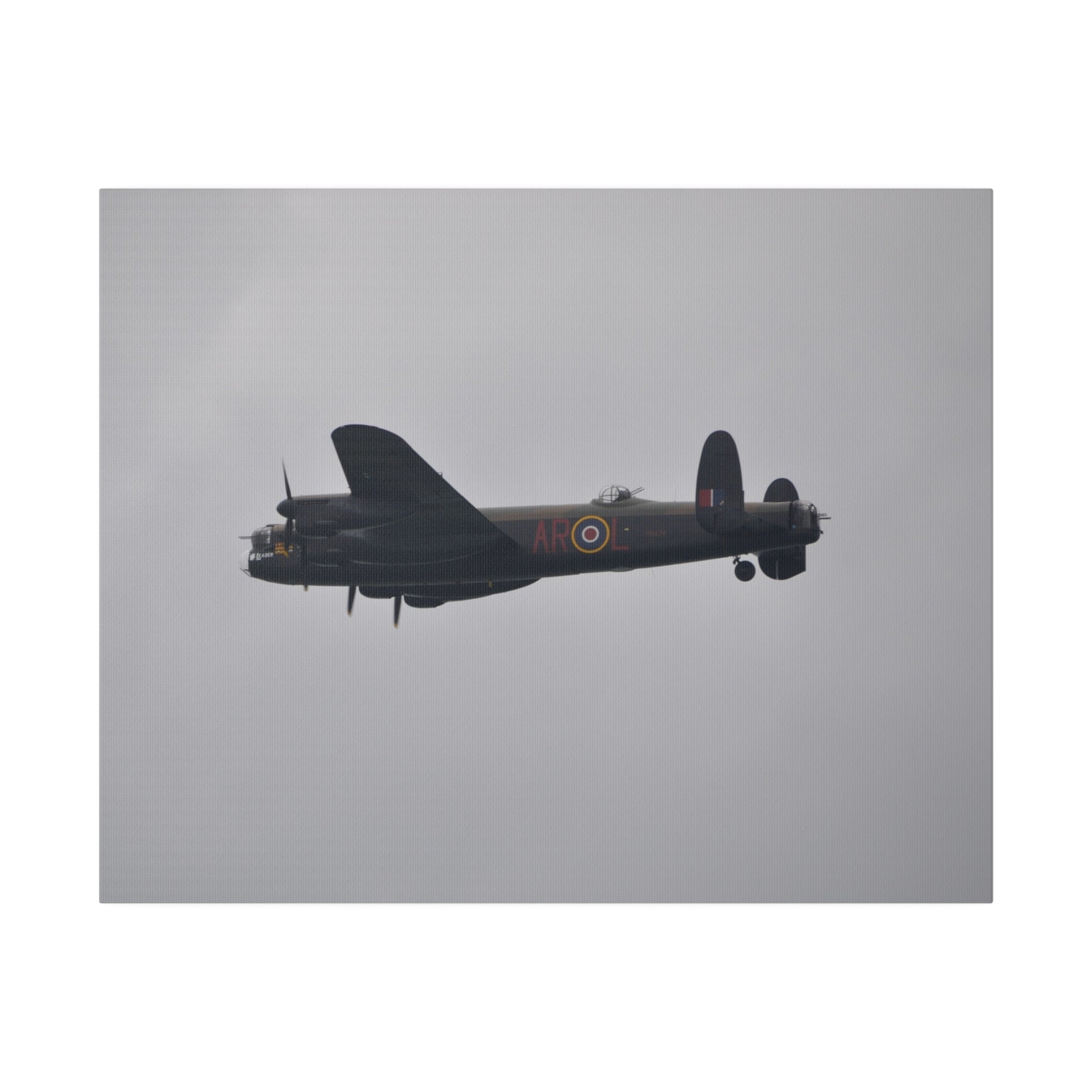 Memorial Flight Avro Lancaster Flying Side Rear View Canvas - The Trio Synergize Group