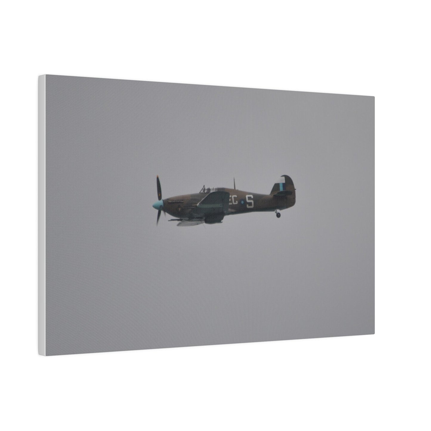 Memorial Flight Hurricane Flying From The Right Sideways, Matte Canvas, Stretched, 0.75" - The Trio Synergize Group