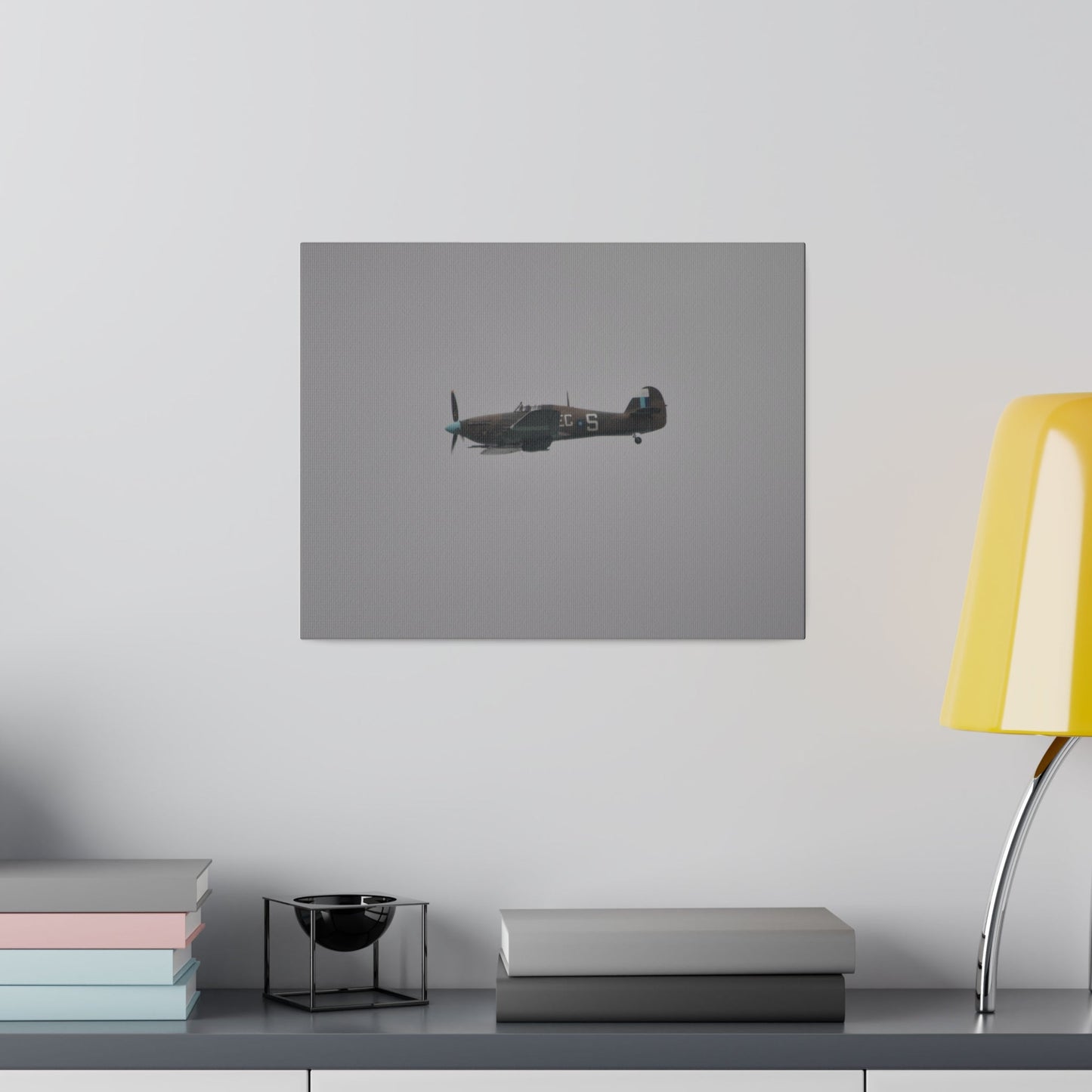 Memorial Flight Hurricane Flying From The Right Sideways, Matte Canvas, Stretched, 0.75" - The Trio Synergize Group