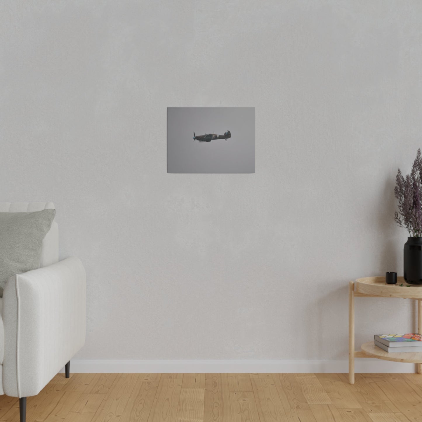 Memorial Flight Hurricane Flying From The Right Sideways, Matte Canvas, Stretched, 0.75" - The Trio Synergize Group