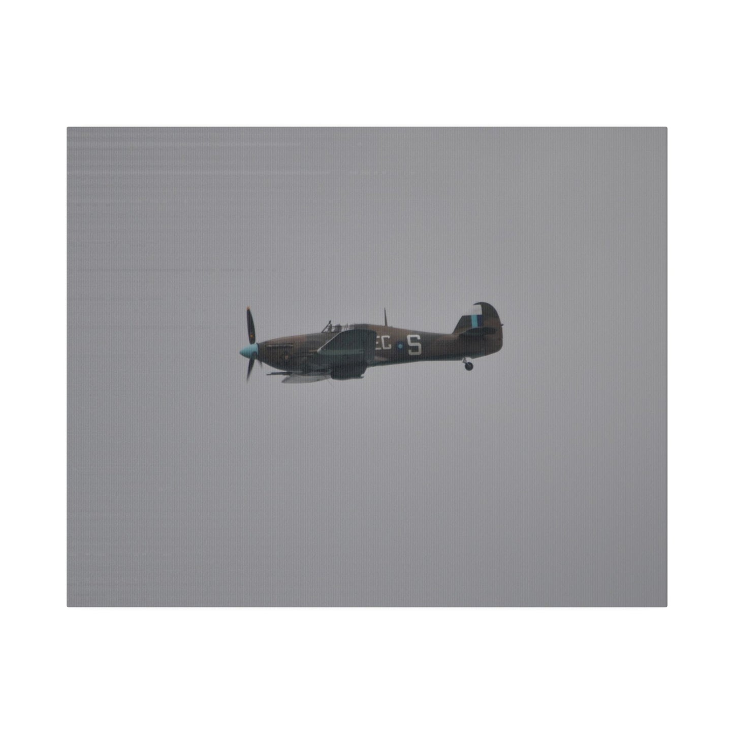 Memorial Flight Hurricane Flying From The Right Sideways, Matte Canvas, Stretched, 0.75" - The Trio Synergize Group