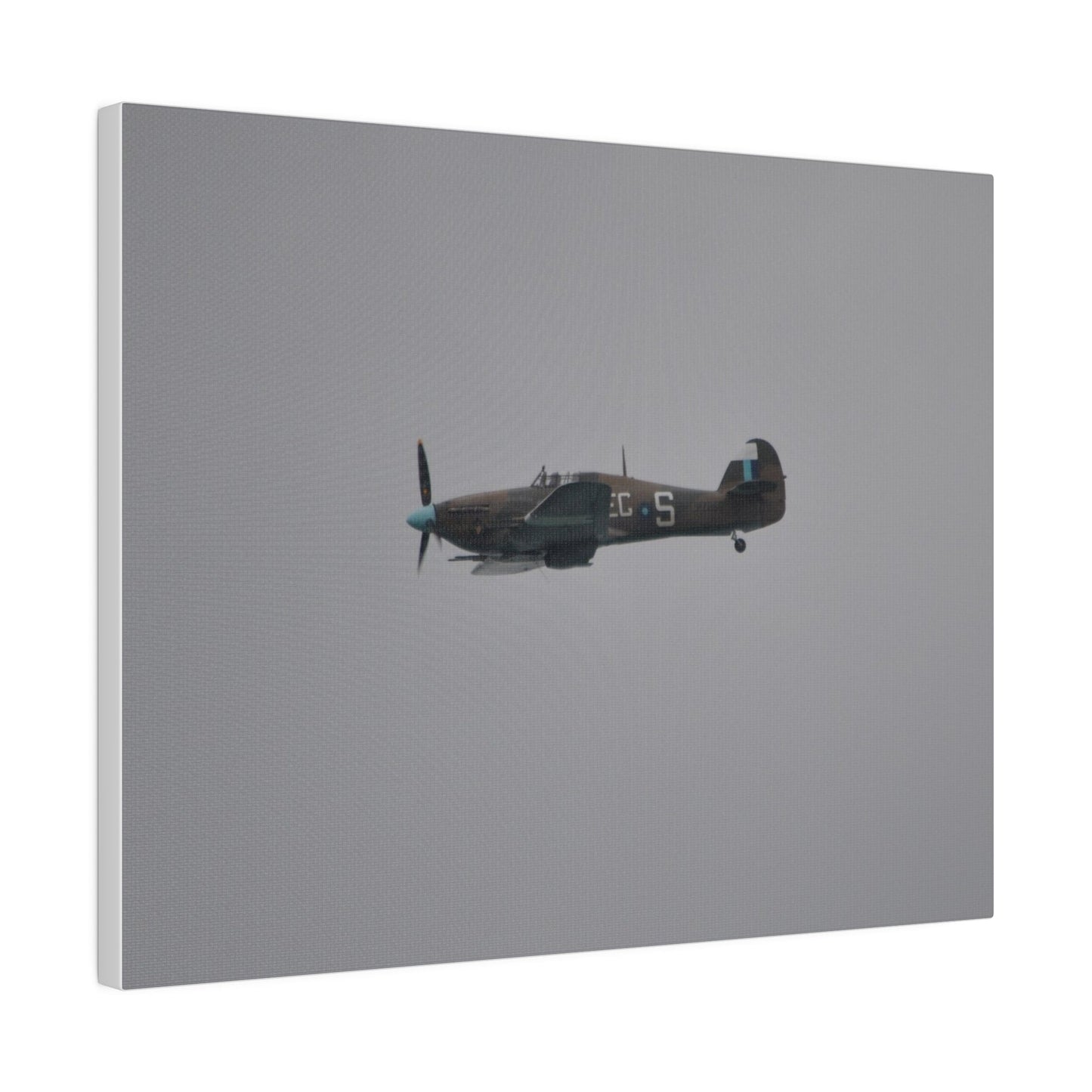 Memorial Flight Hurricane Flying From The Right Sideways, Matte Canvas, Stretched, 0.75" - The Trio Synergize Group