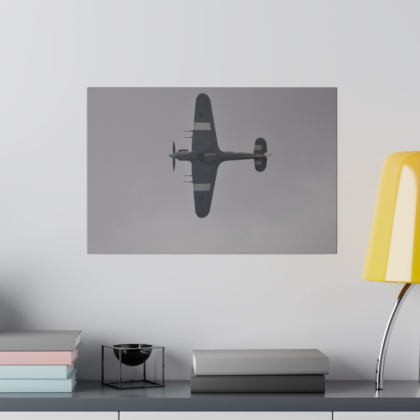 Memorial Flight Hurricane Flying Sideways Canvas Print - The Trio Synergize Group