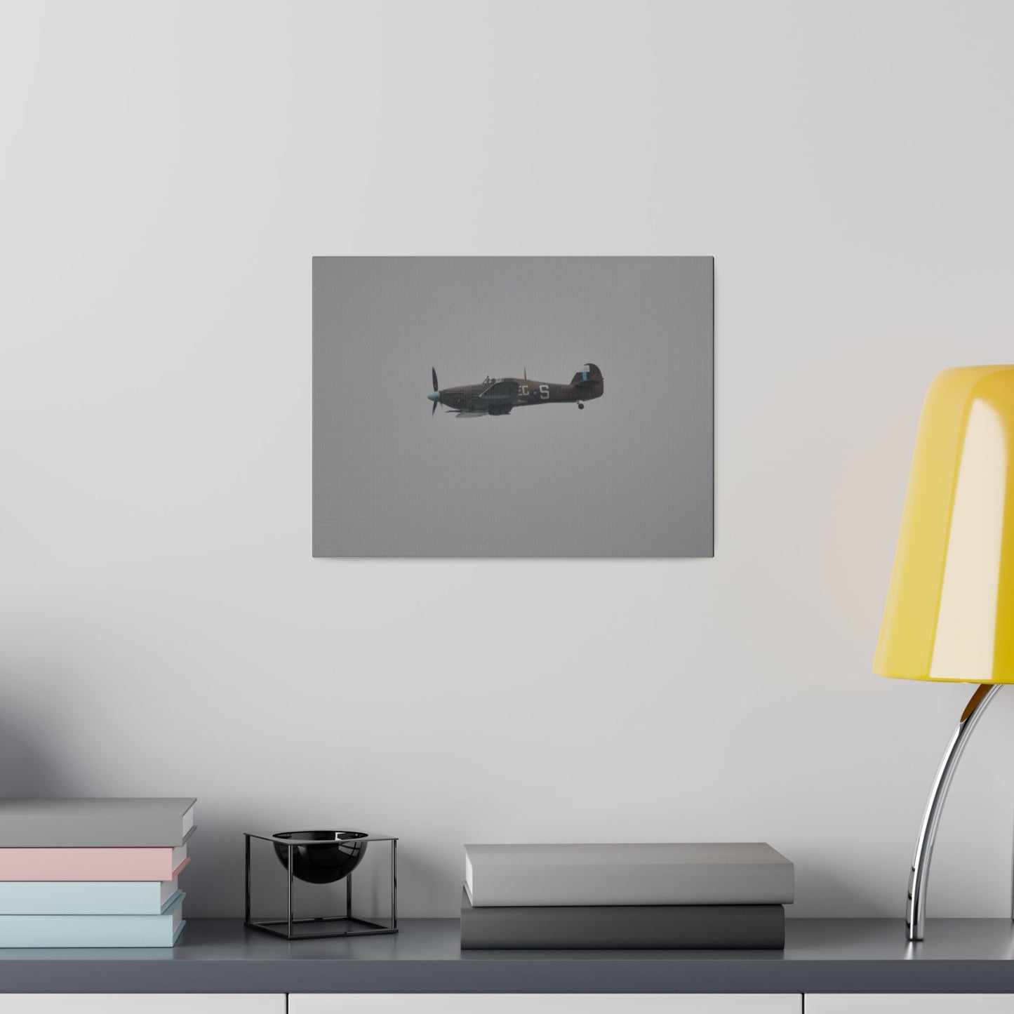 Memorial Flight Hurricane Flying From The Right Sideways, Matte Canvas, Stretched, 0.75" - The Trio Synergize Group