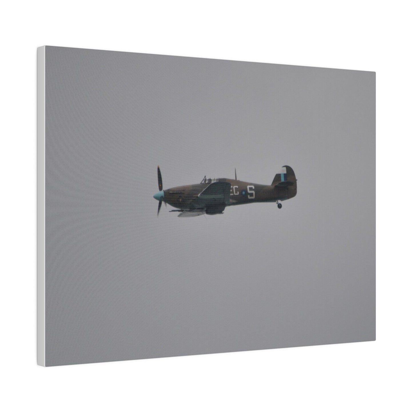 Memorial Flight Hurricane Flying From The Right Sideways, Matte Canvas, Stretched, 0.75" - The Trio Synergize Group