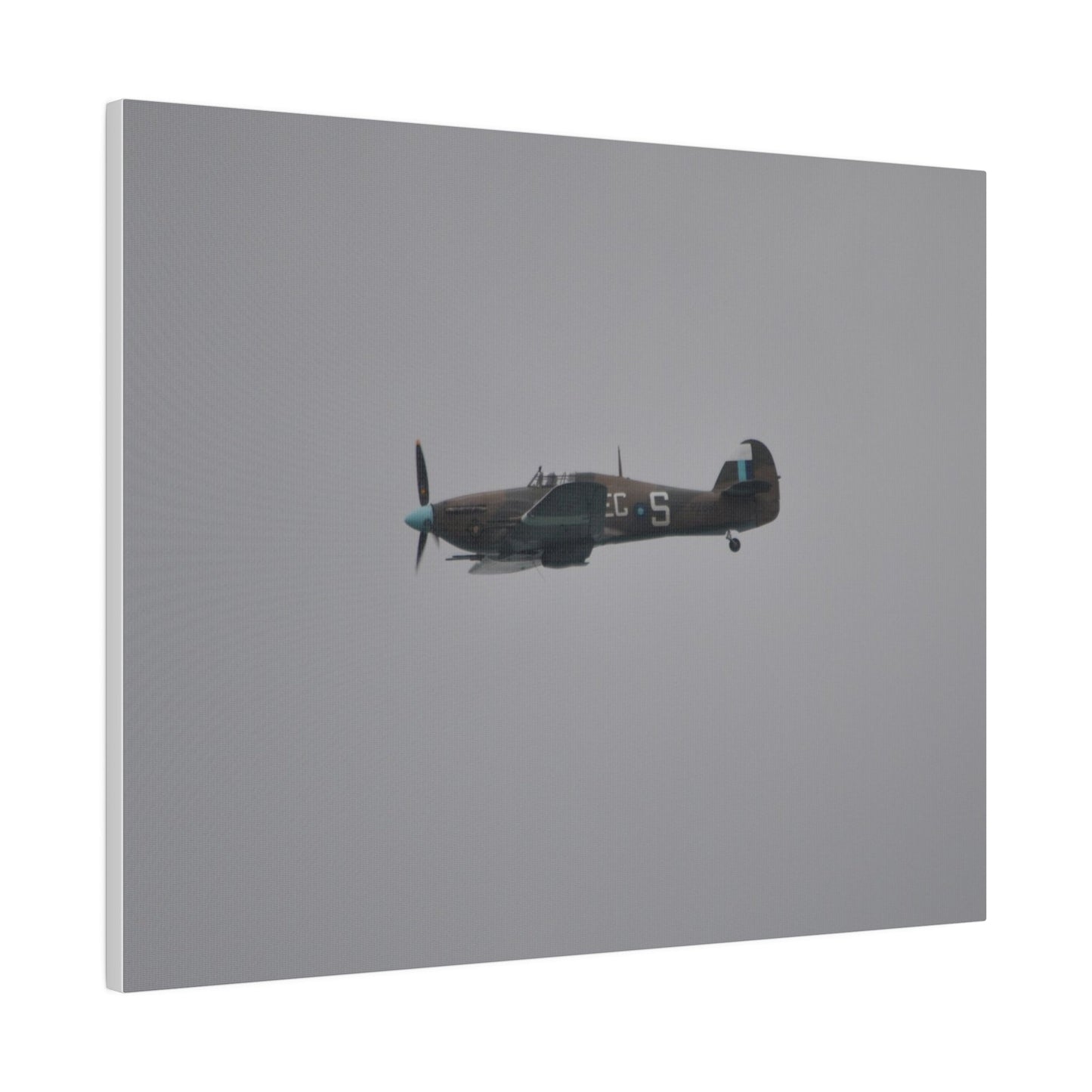 Memorial Flight Hurricane Flying From The Right Sideways, Matte Canvas, Stretched, 0.75" - The Trio Synergize Group