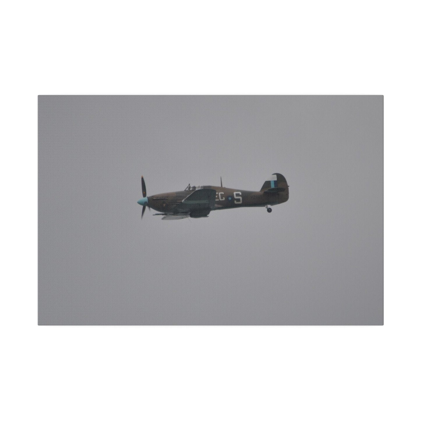 Memorial Flight Hurricane Flying From The Right Sideways, Matte Canvas, Stretched, 0.75" - The Trio Synergize Group